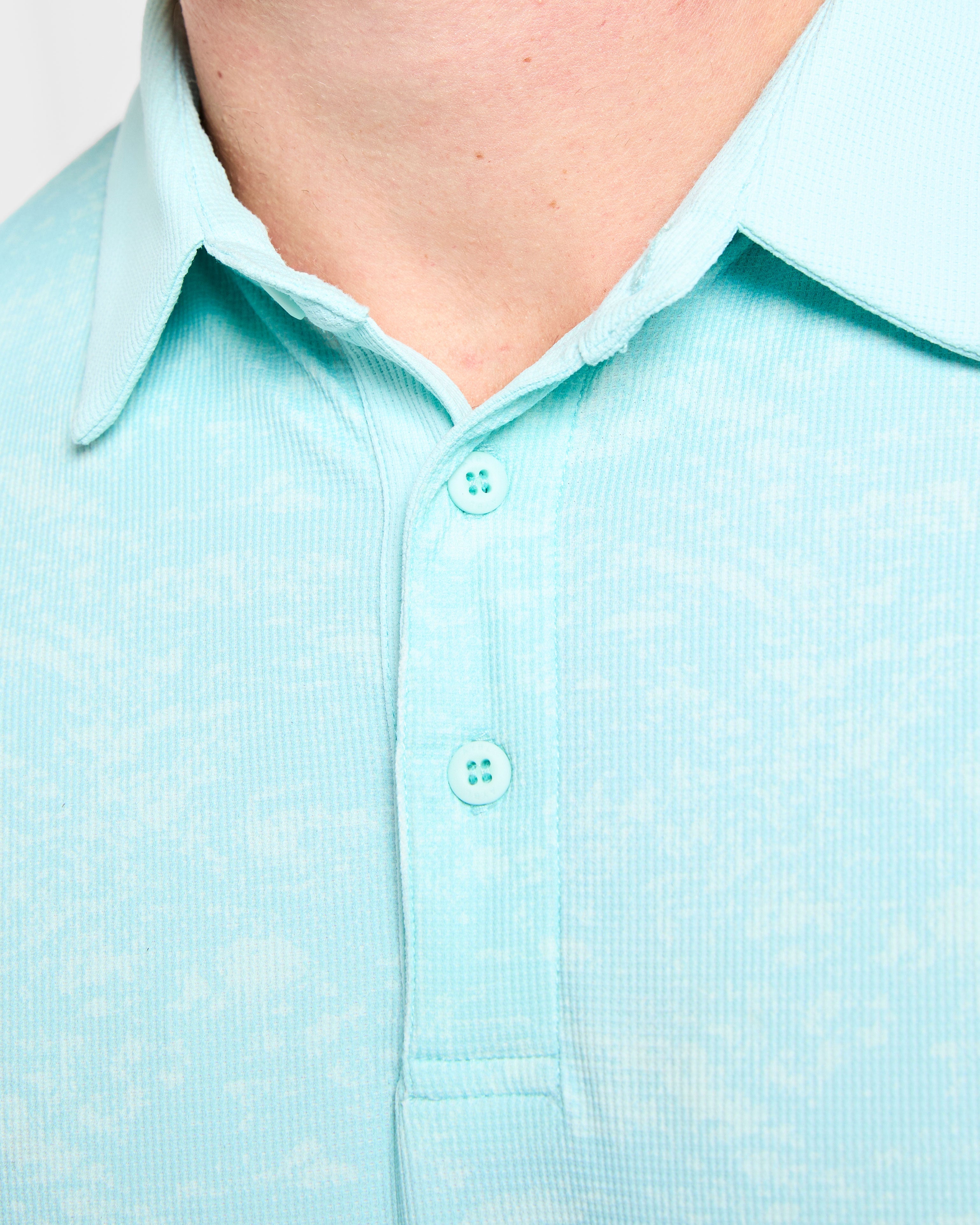 Precision Texture Polo - Summer Bleu