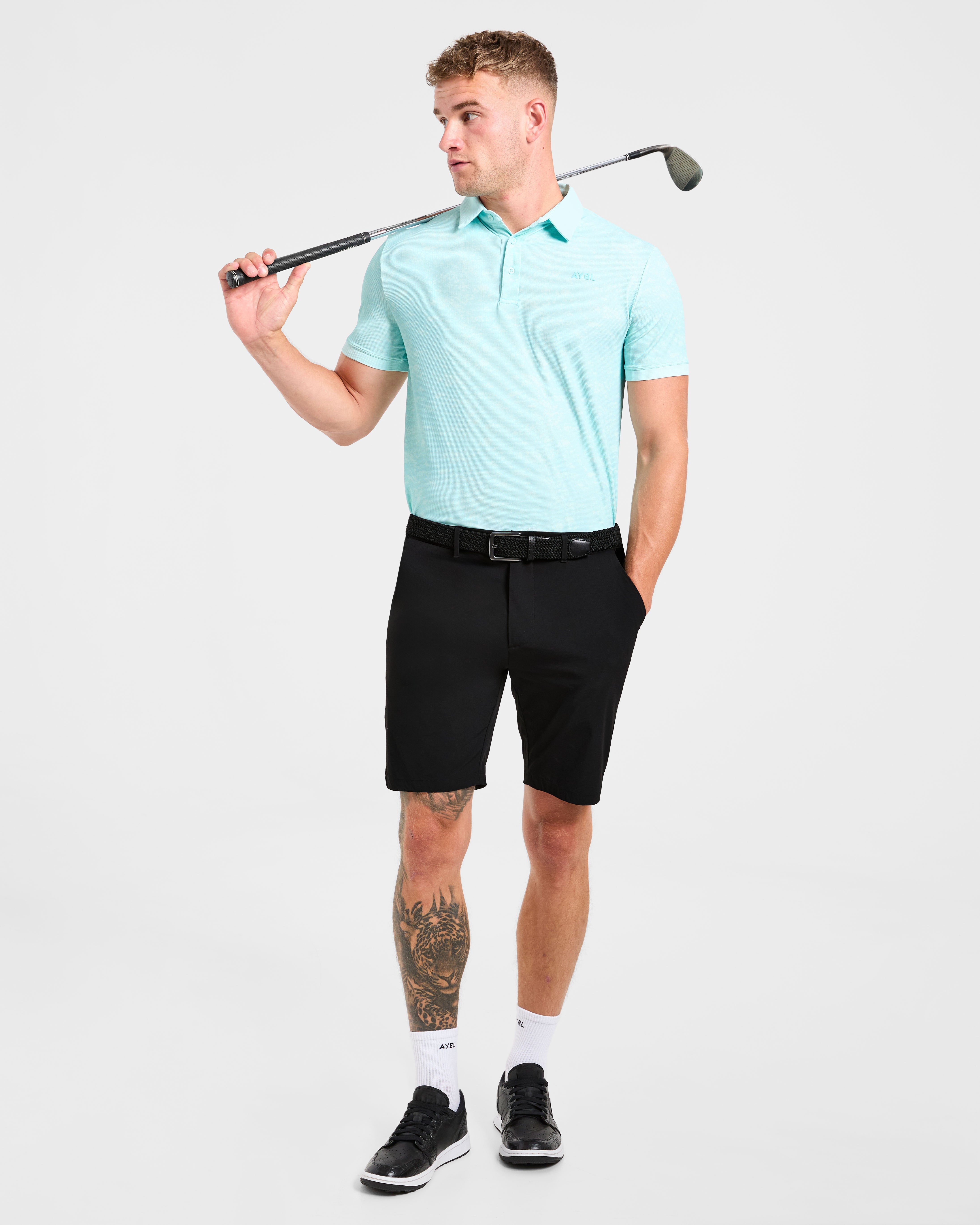 Precision Texture Polo - Summer Bleu