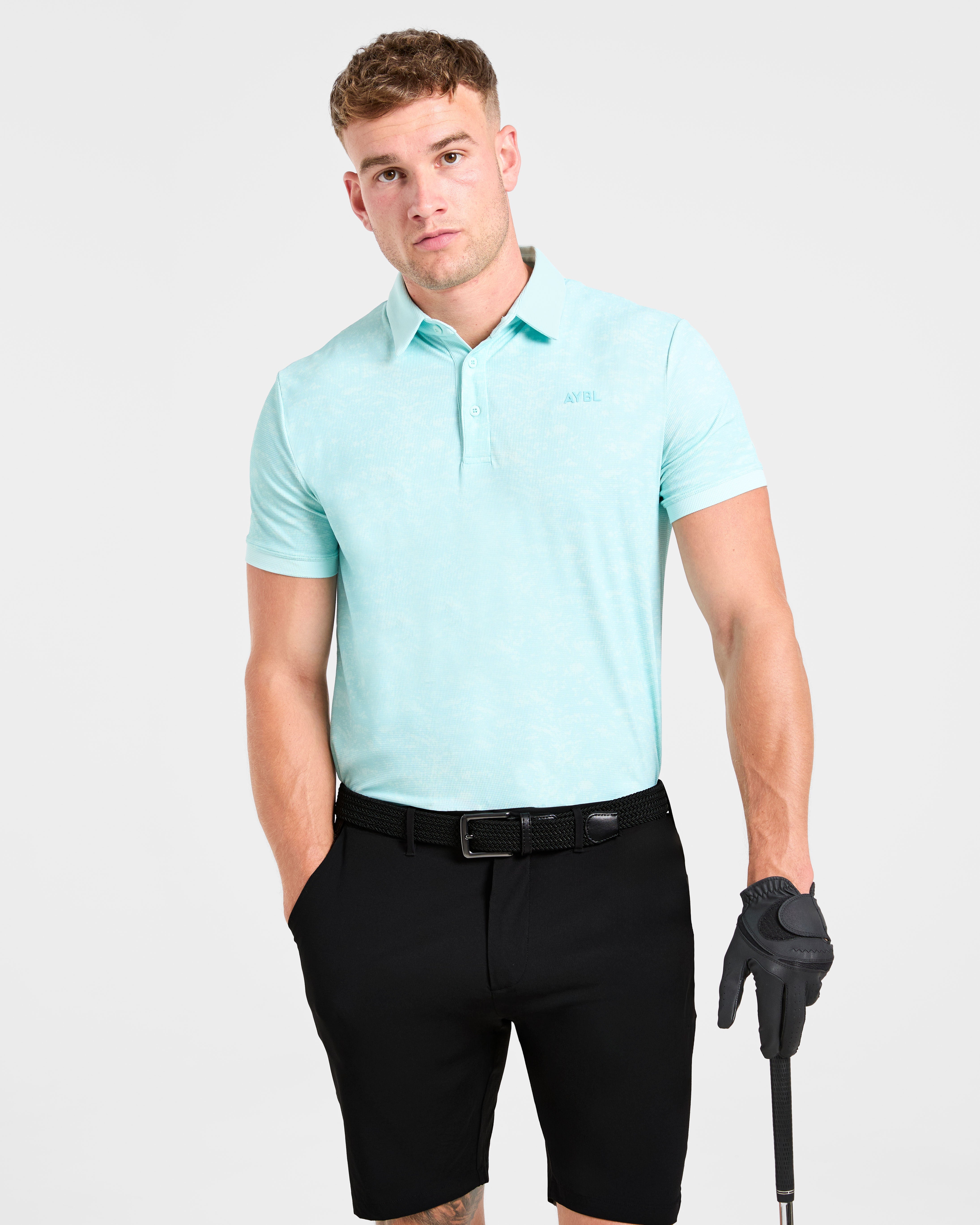 Precision Texture Polo - Summer Bleu