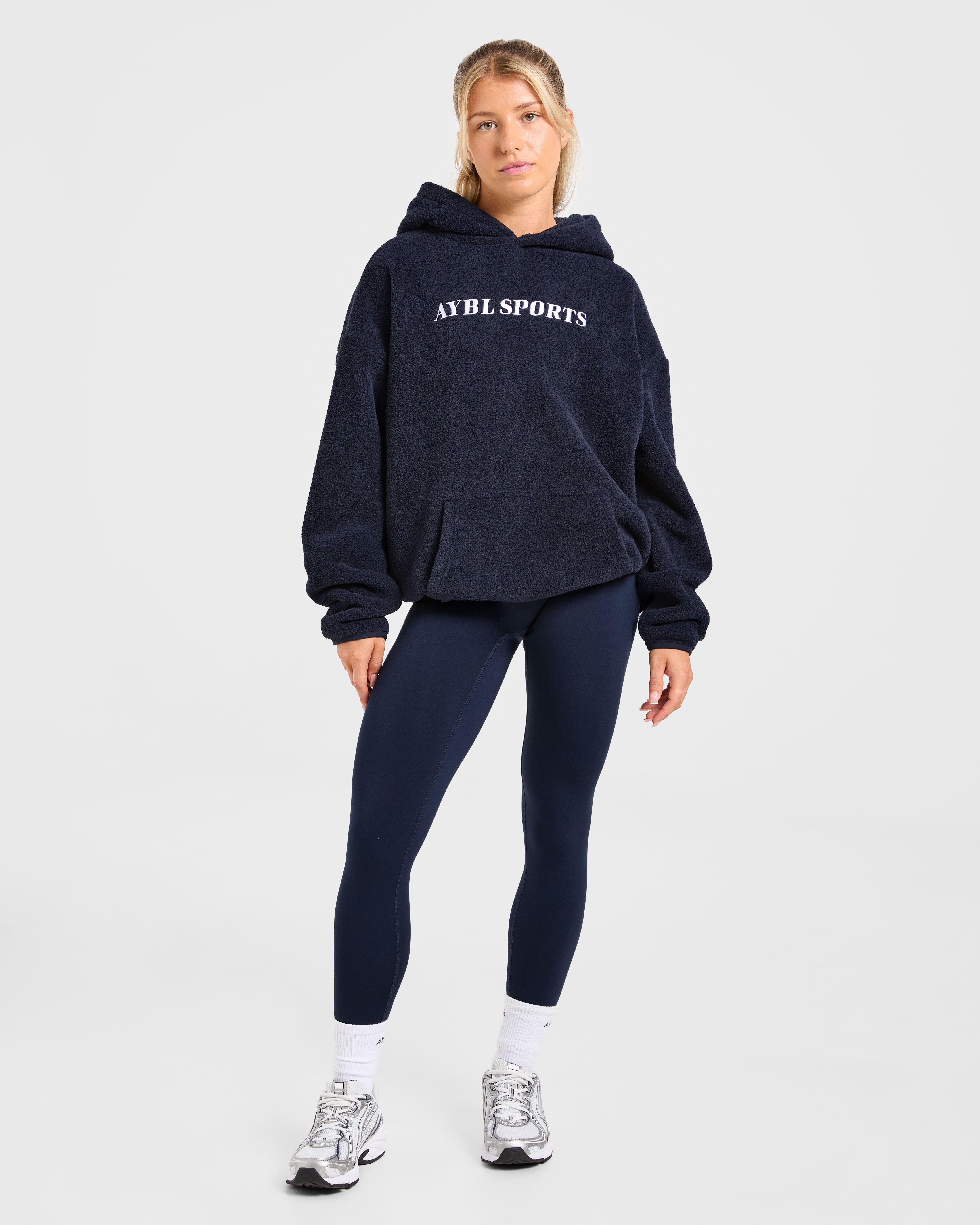 AYBL Sports Oversized Fleece Hoodie - Navy