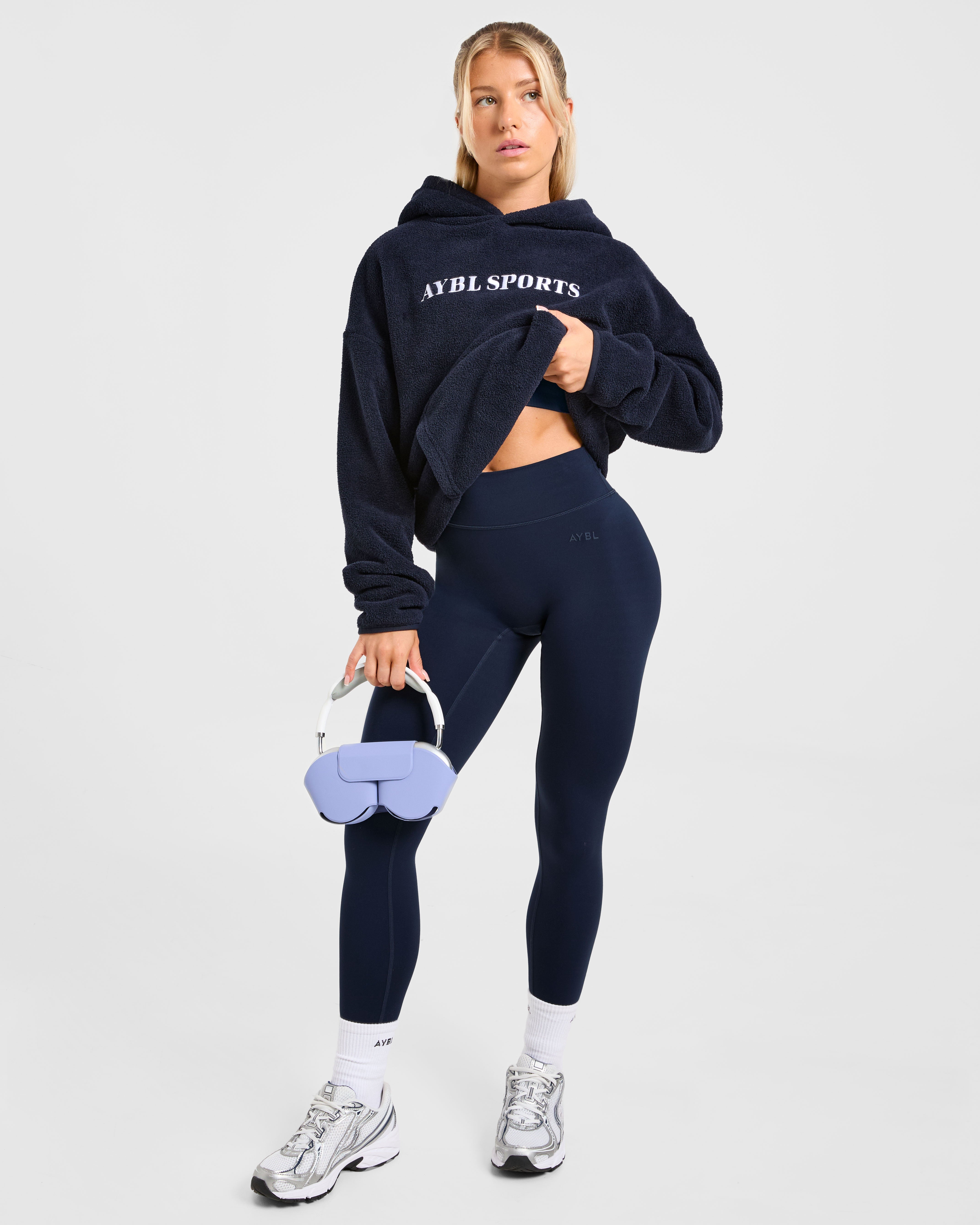 AYBL Sports Oversized Fleece Hoodie - Navy