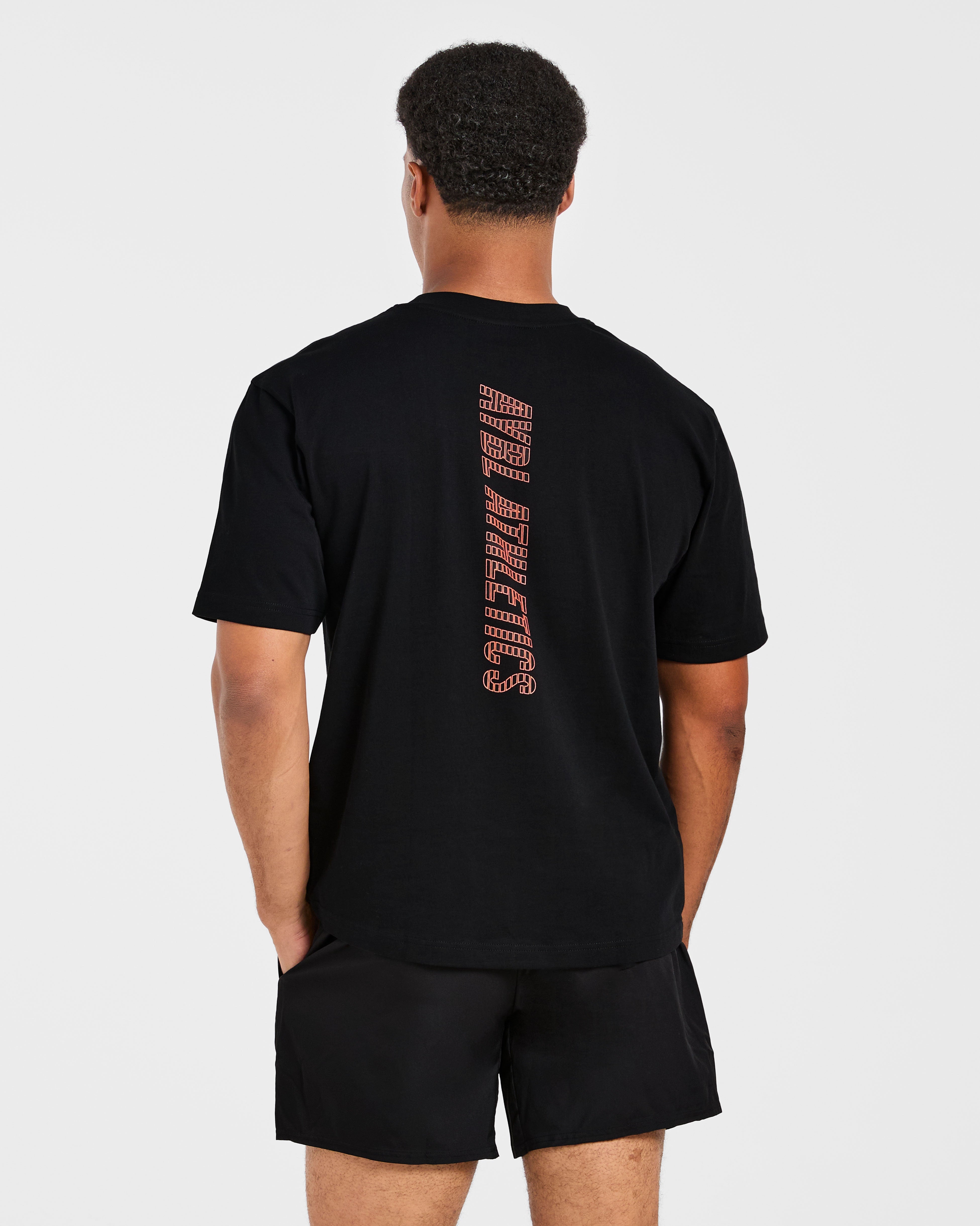 Athletics Performance T Shirt - Noir/Orange