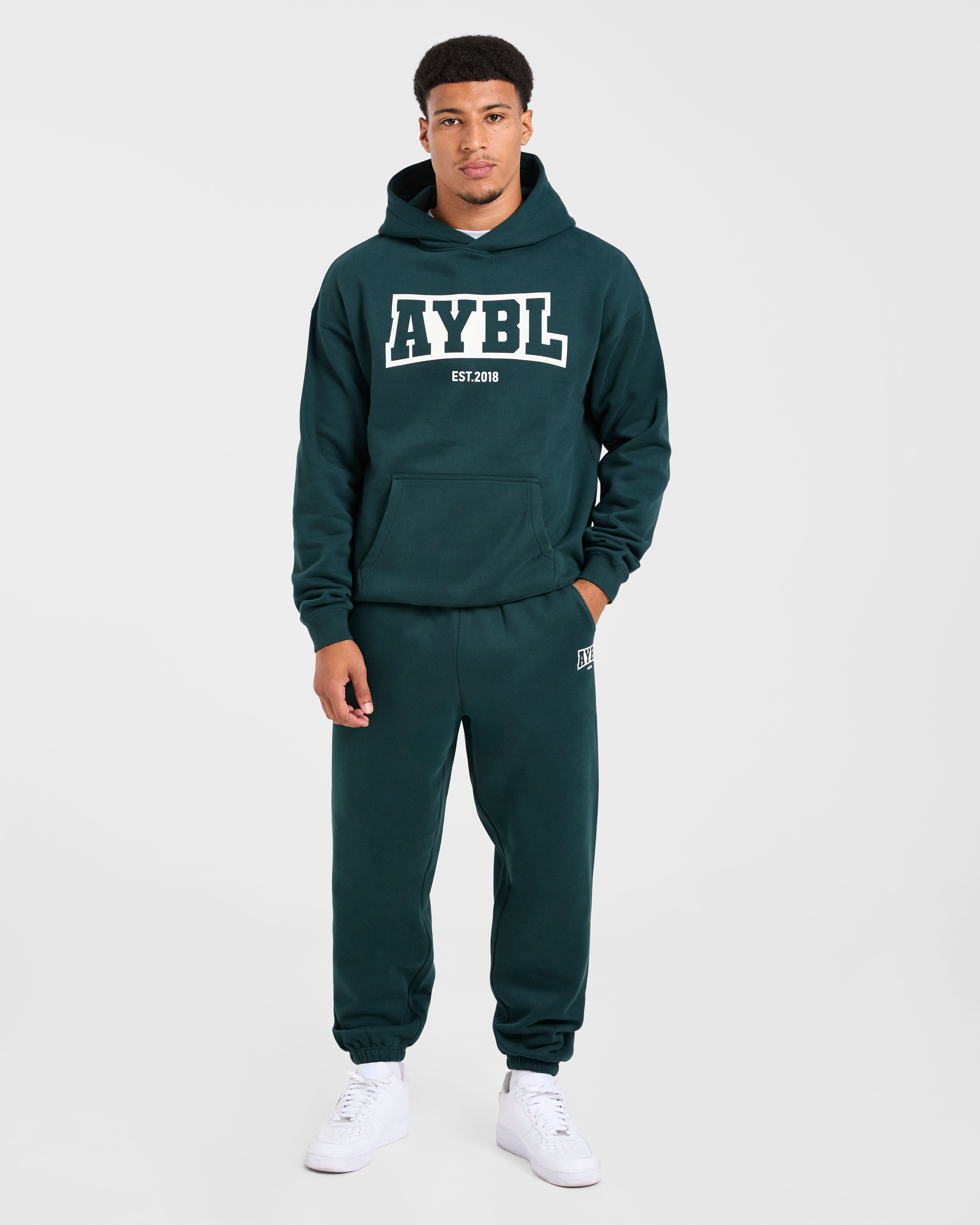 Academy Oversized Hoodie - Pine Vert