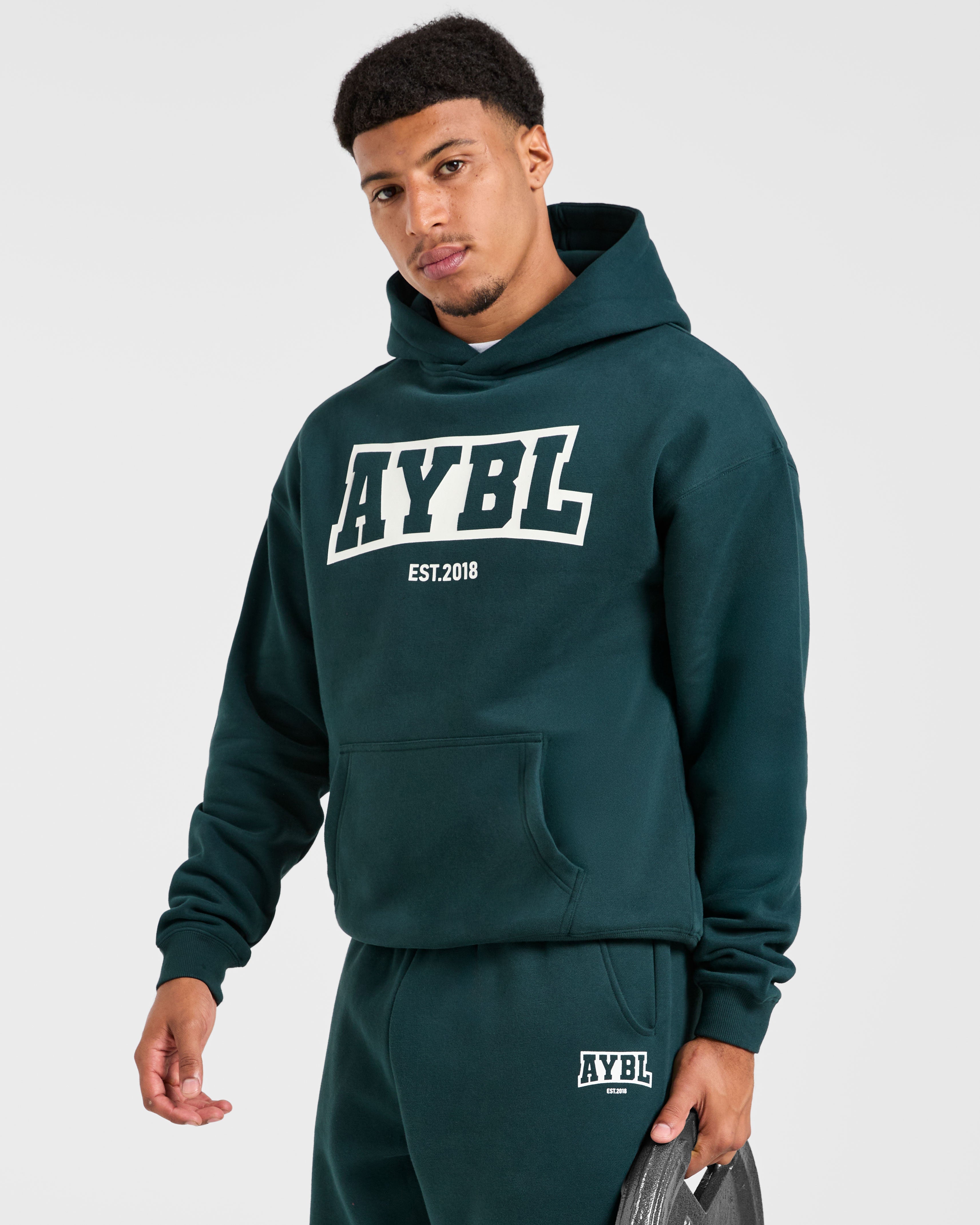 Academy Oversized Hoodie - Pine Vert