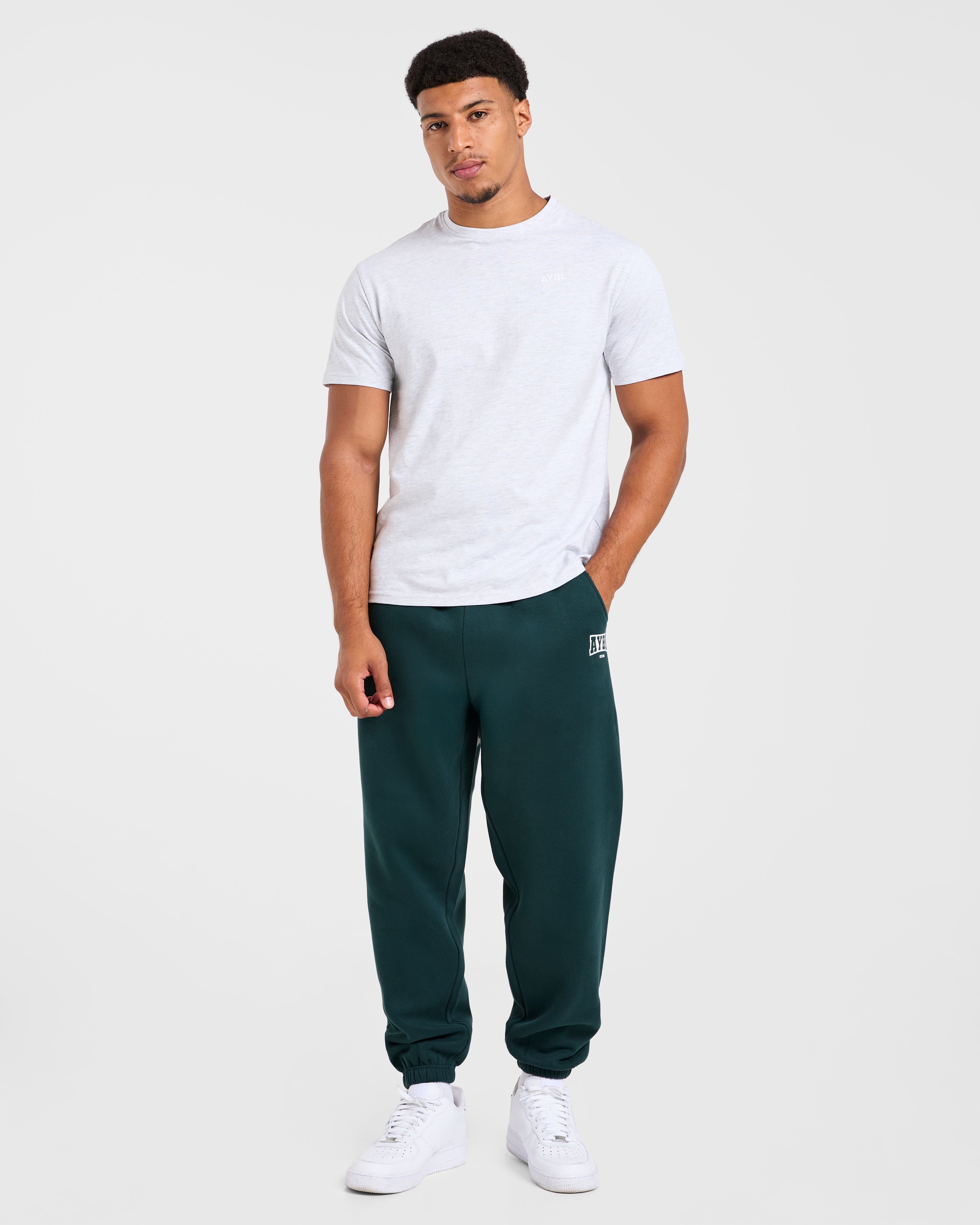 Academy Oversized Joggers - Pine Vert
