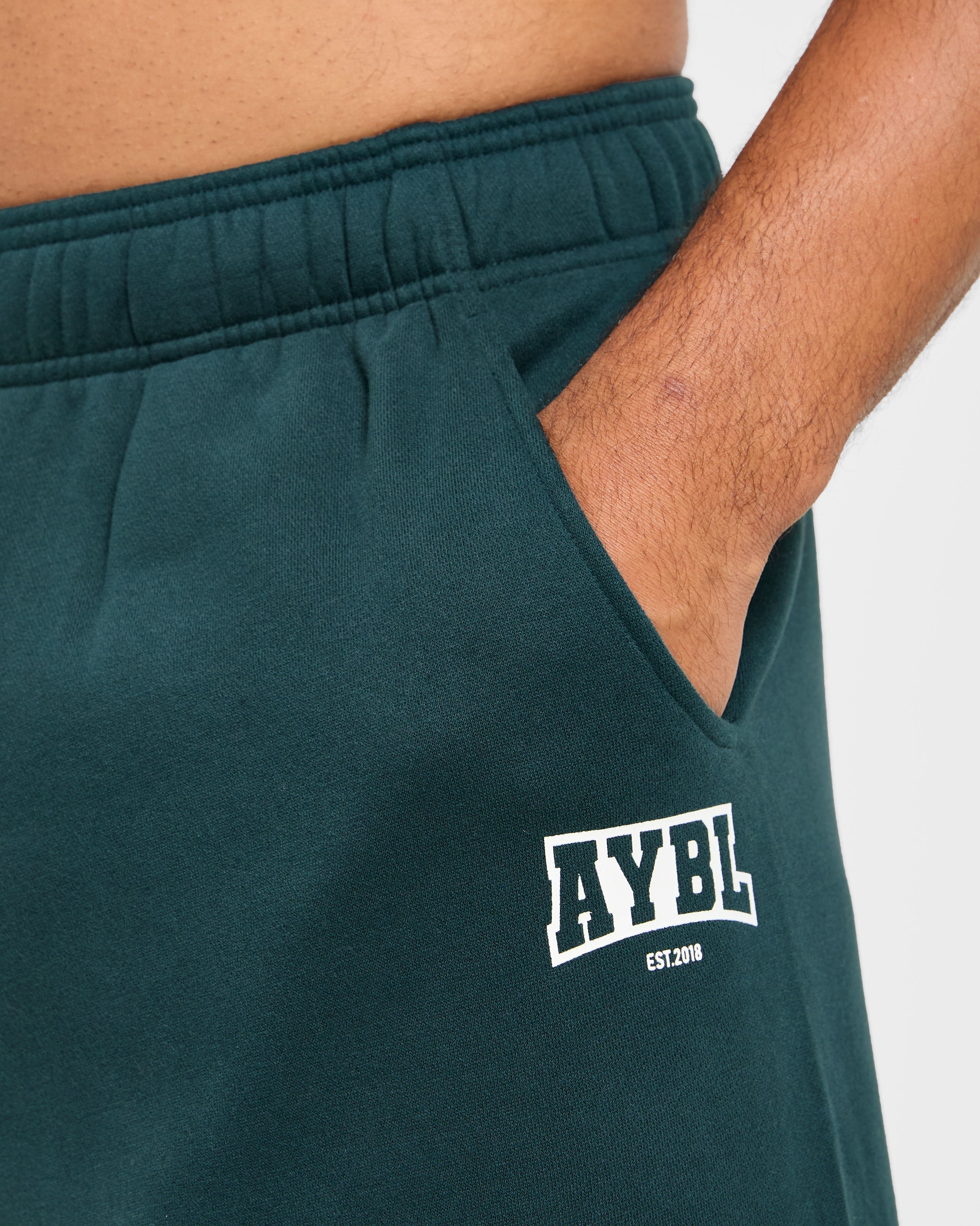 Academy Oversized Joggers - Pine Vert