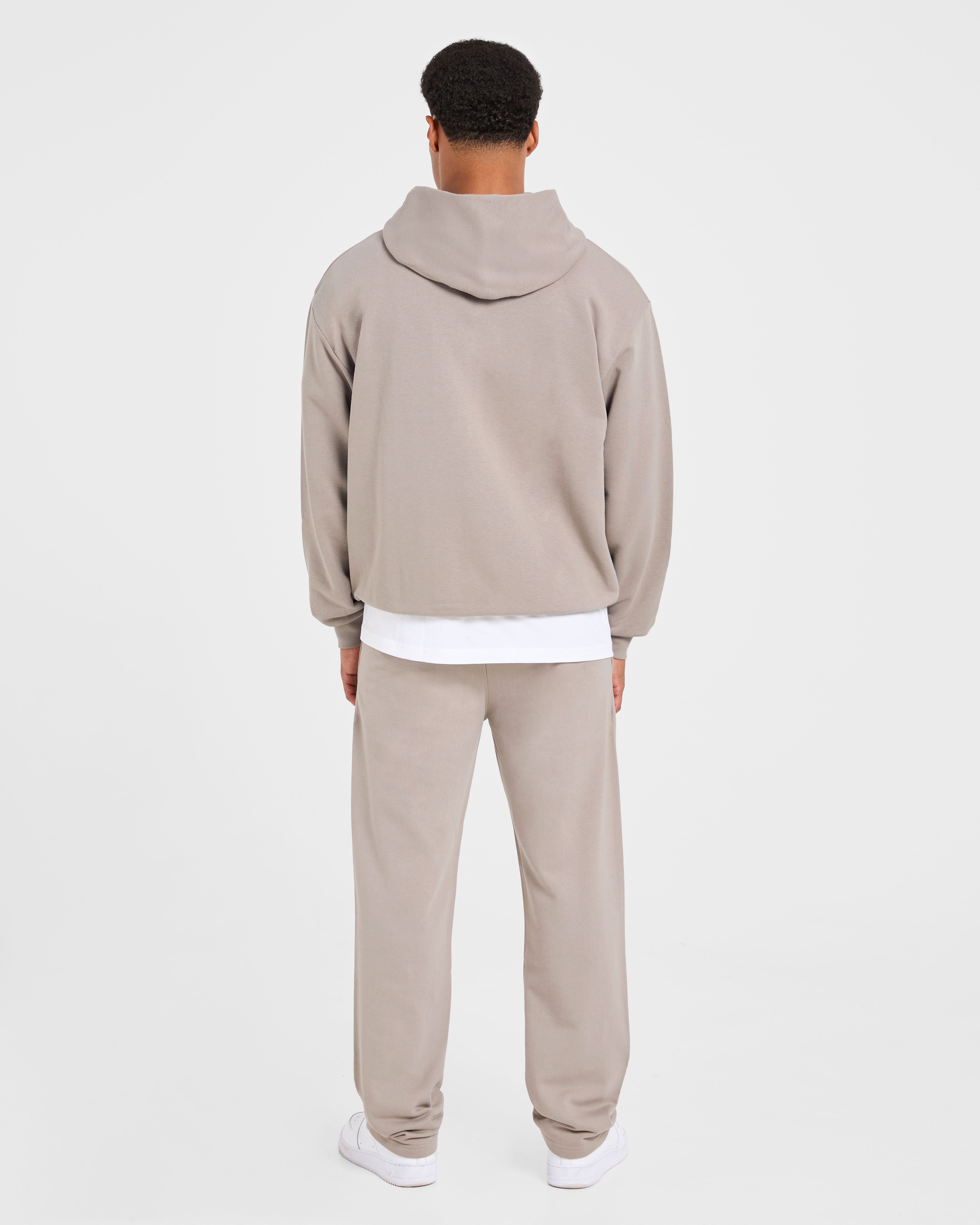 Craft Oversized Zip Up Hoodie - Fog