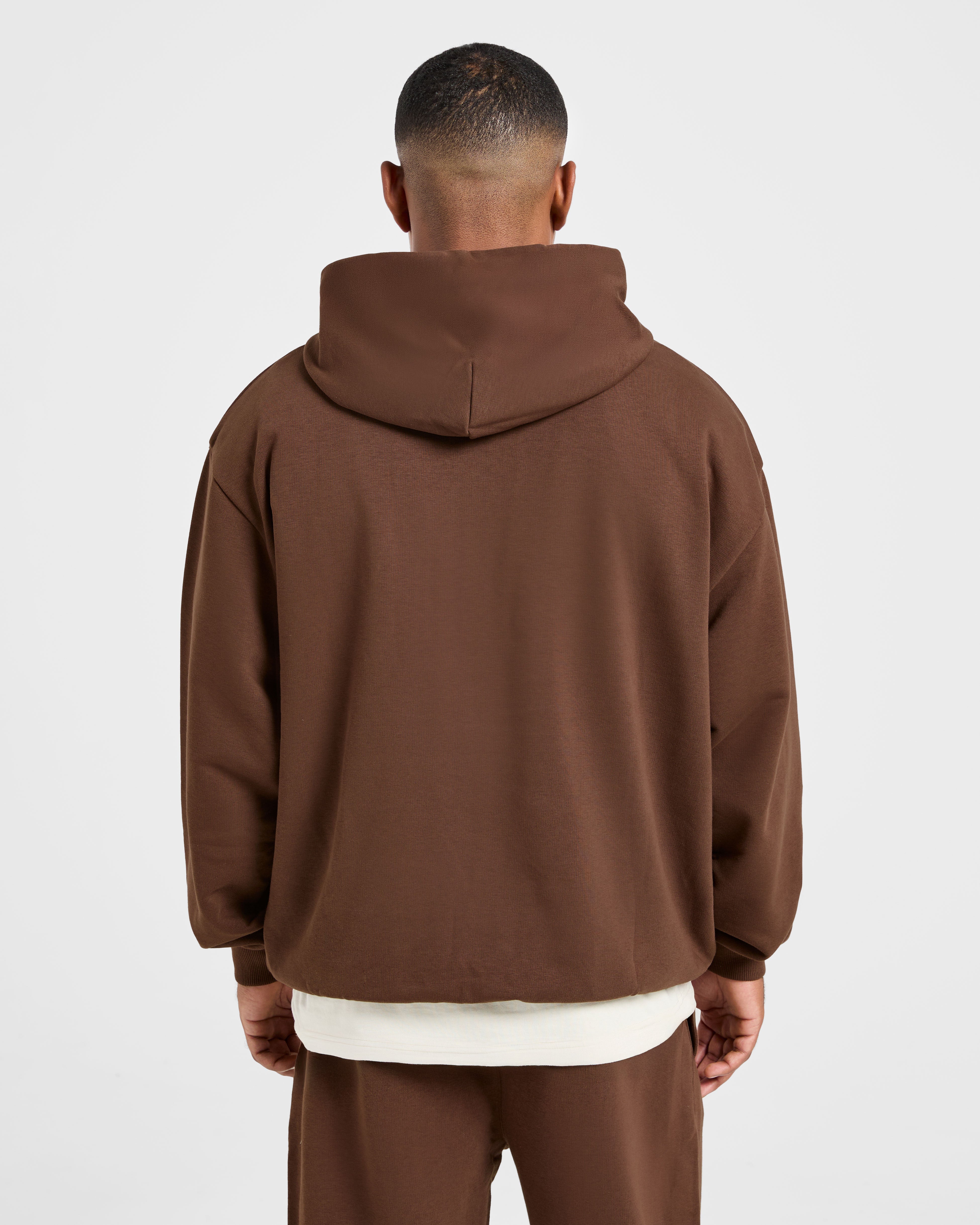 Craft Oversized Hoodie - Marron