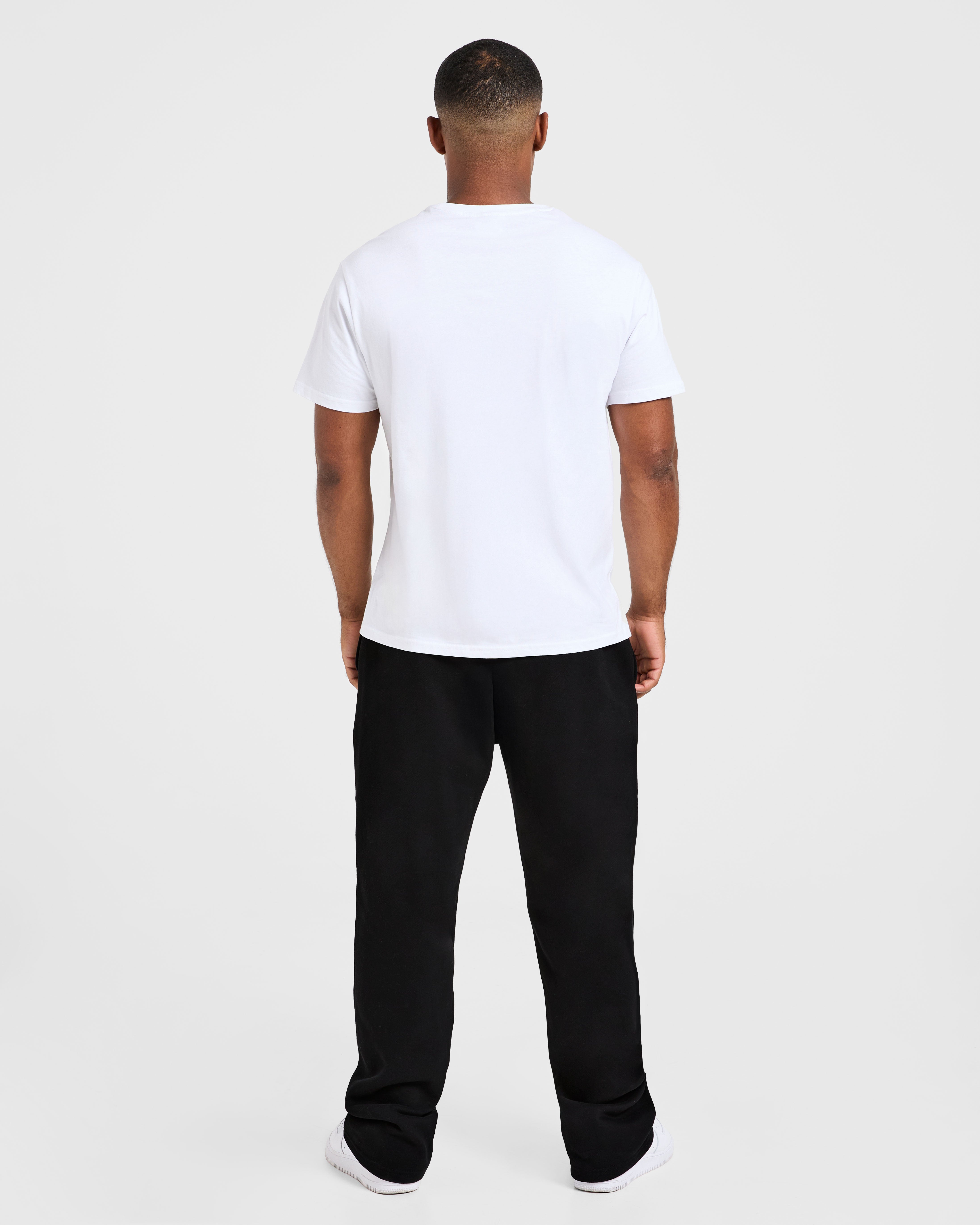 Essential Oversized Straight Leg Joggers - Noir