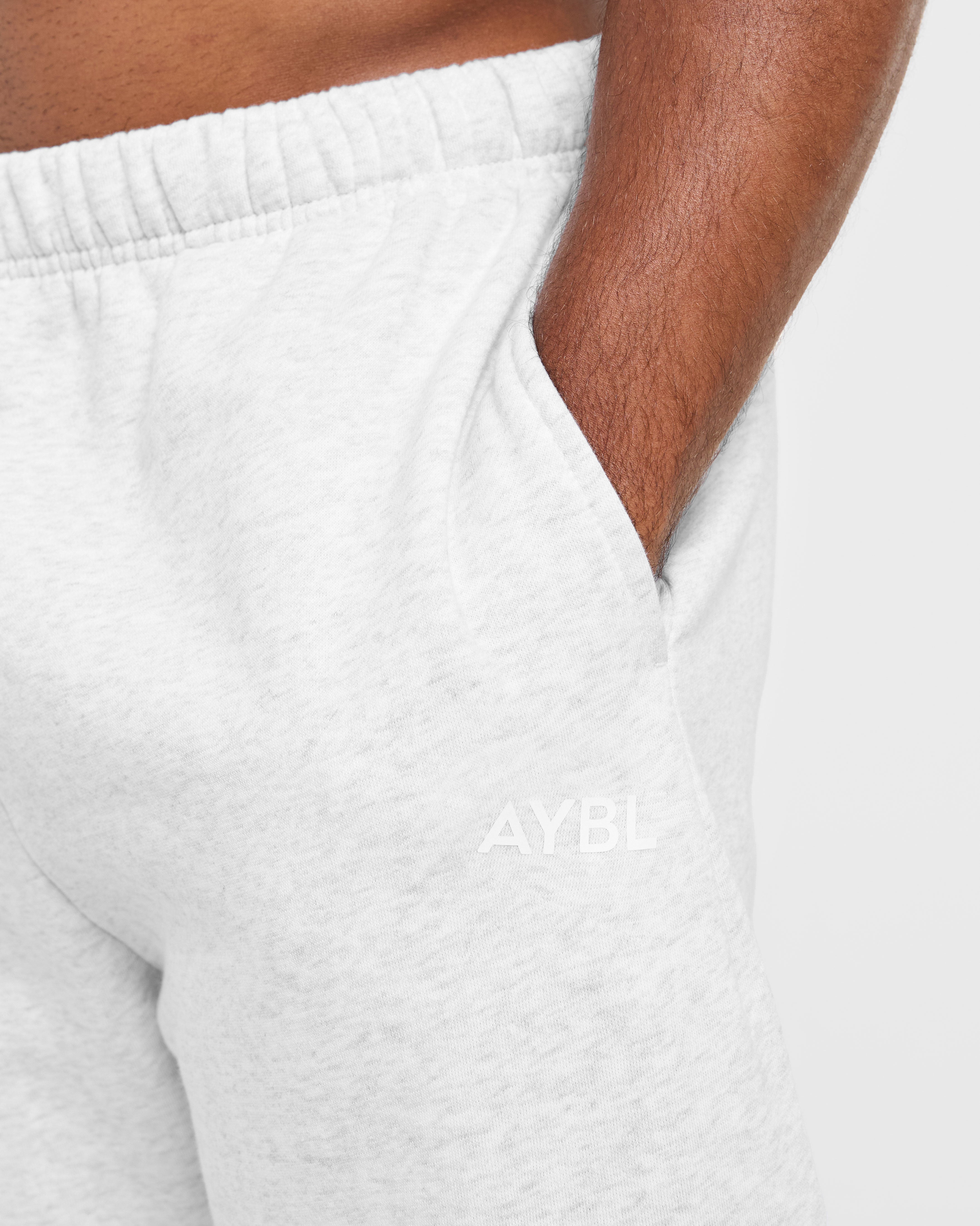 Essential Oversized Straight Leg Joggers - Gris Marl