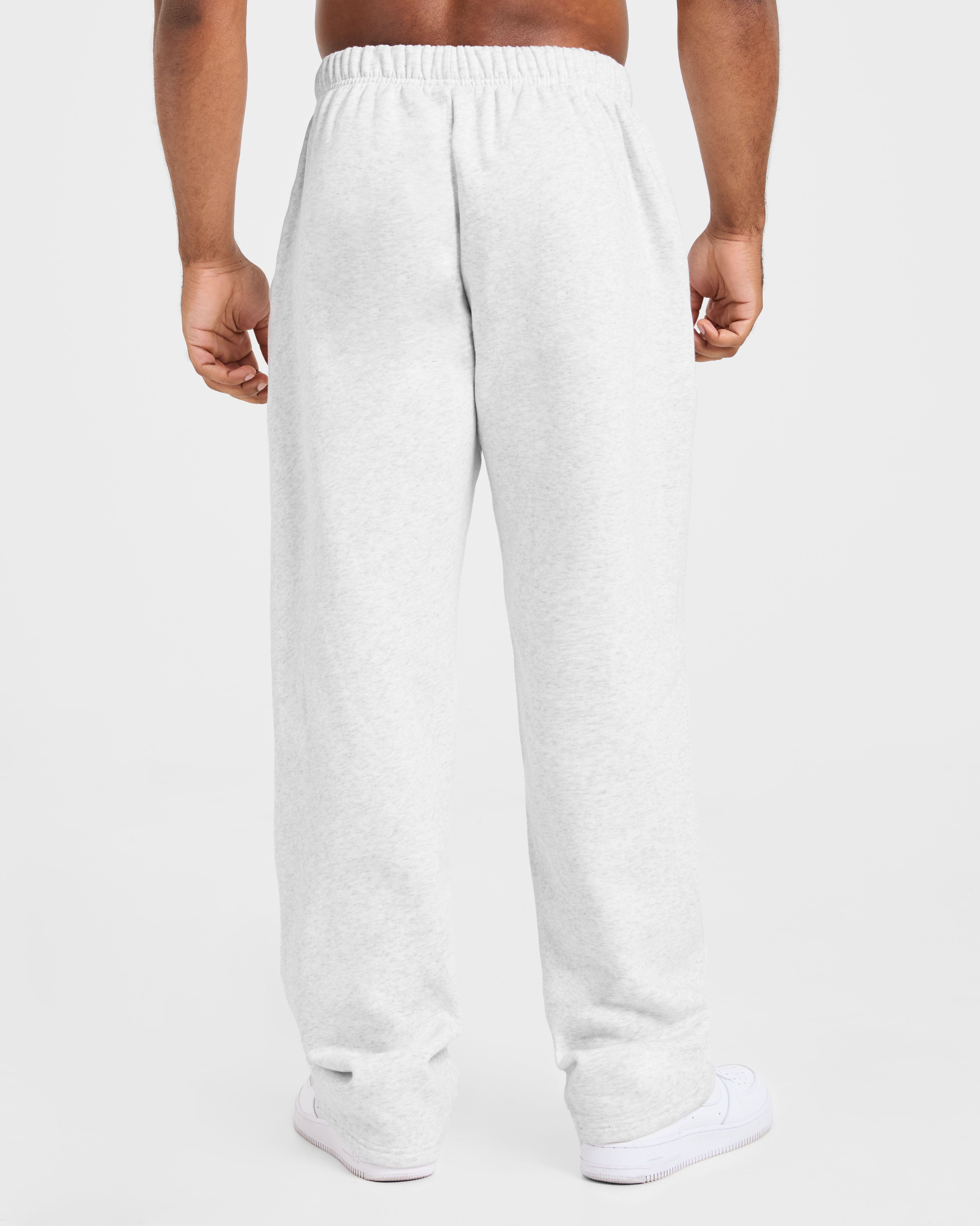 Essential Oversized Straight Leg Joggers - Gris Marl