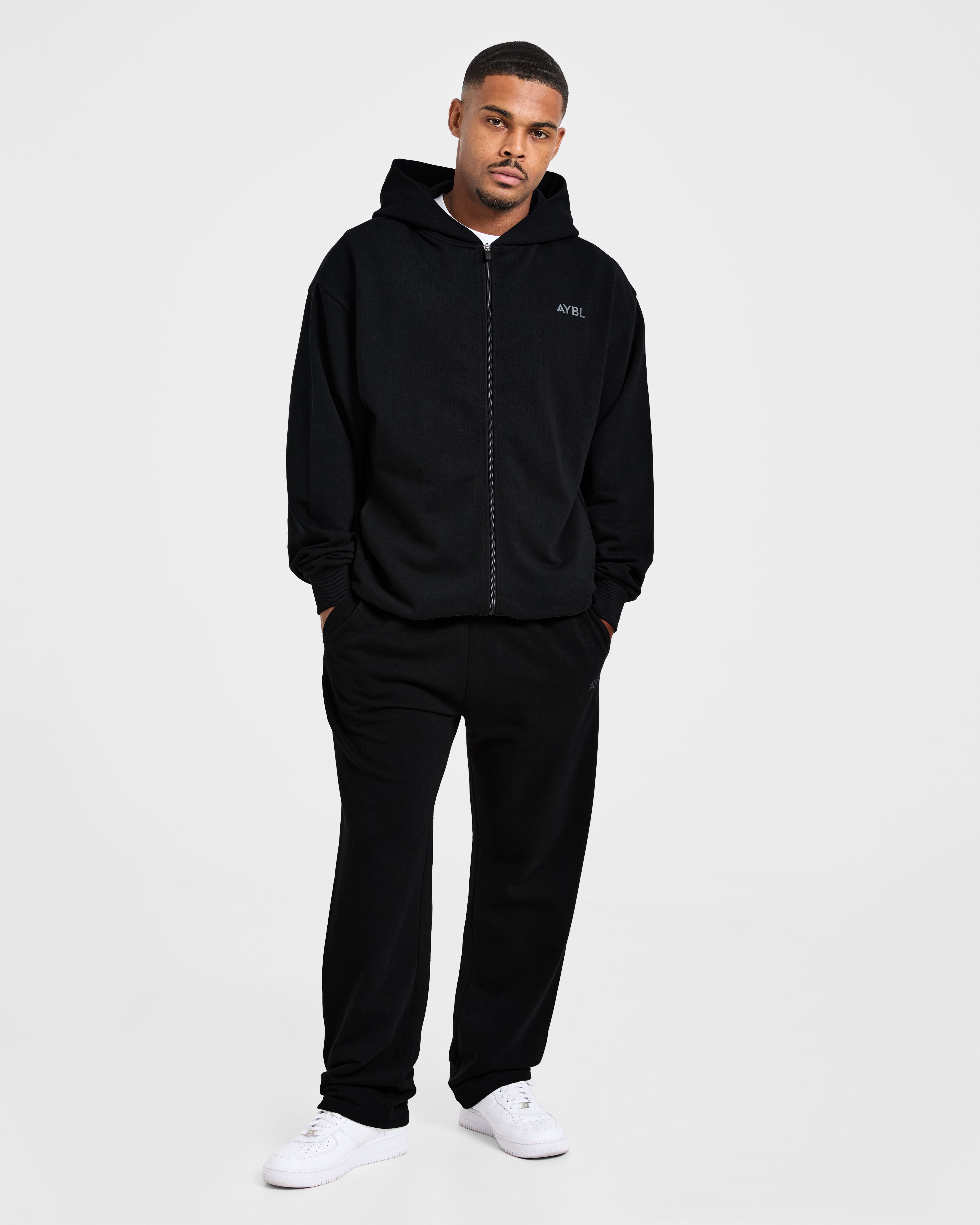 Craft Oversized Zip Up Hoodie - Noir