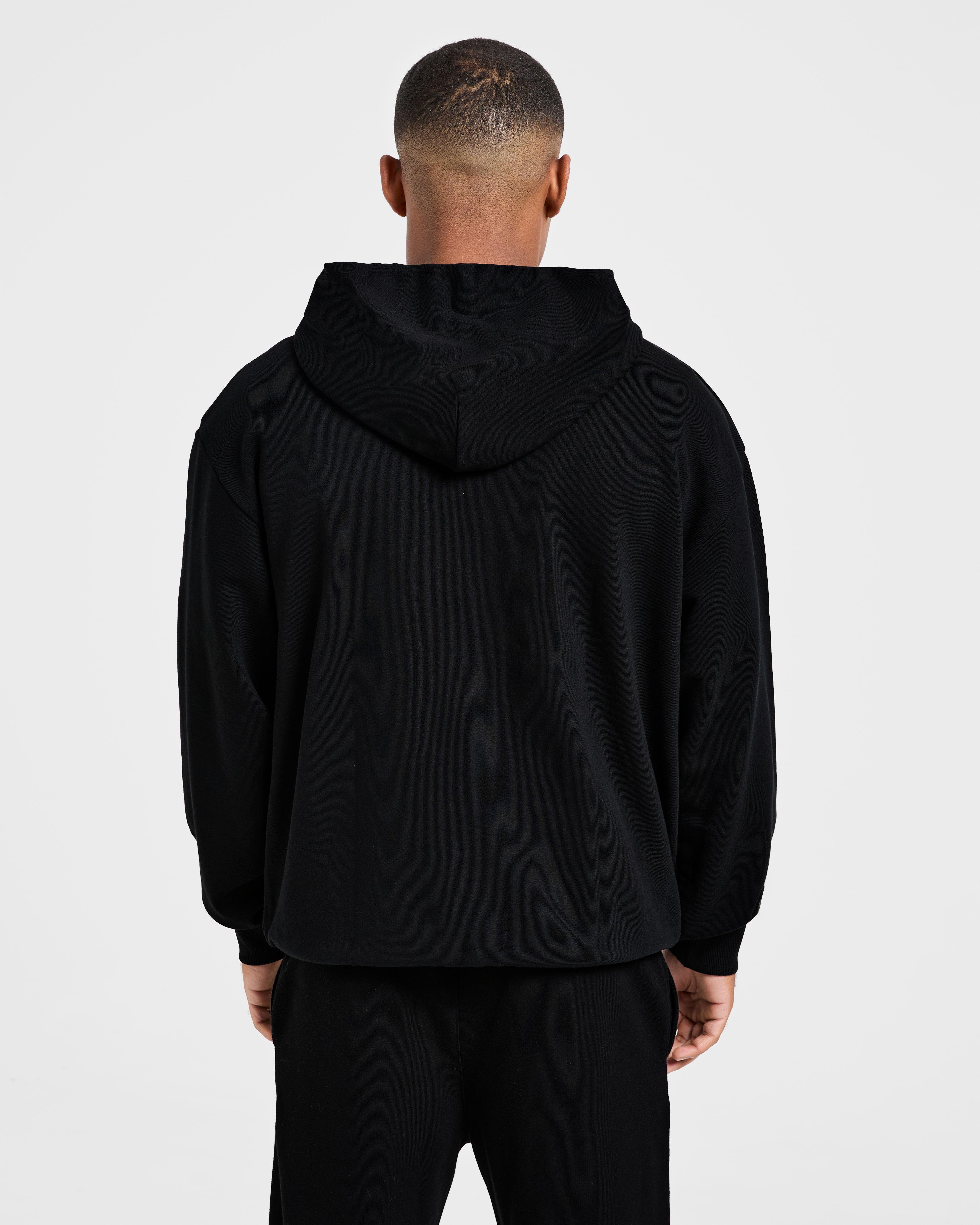 Craft Oversized Zip Up Hoodie - Noir
