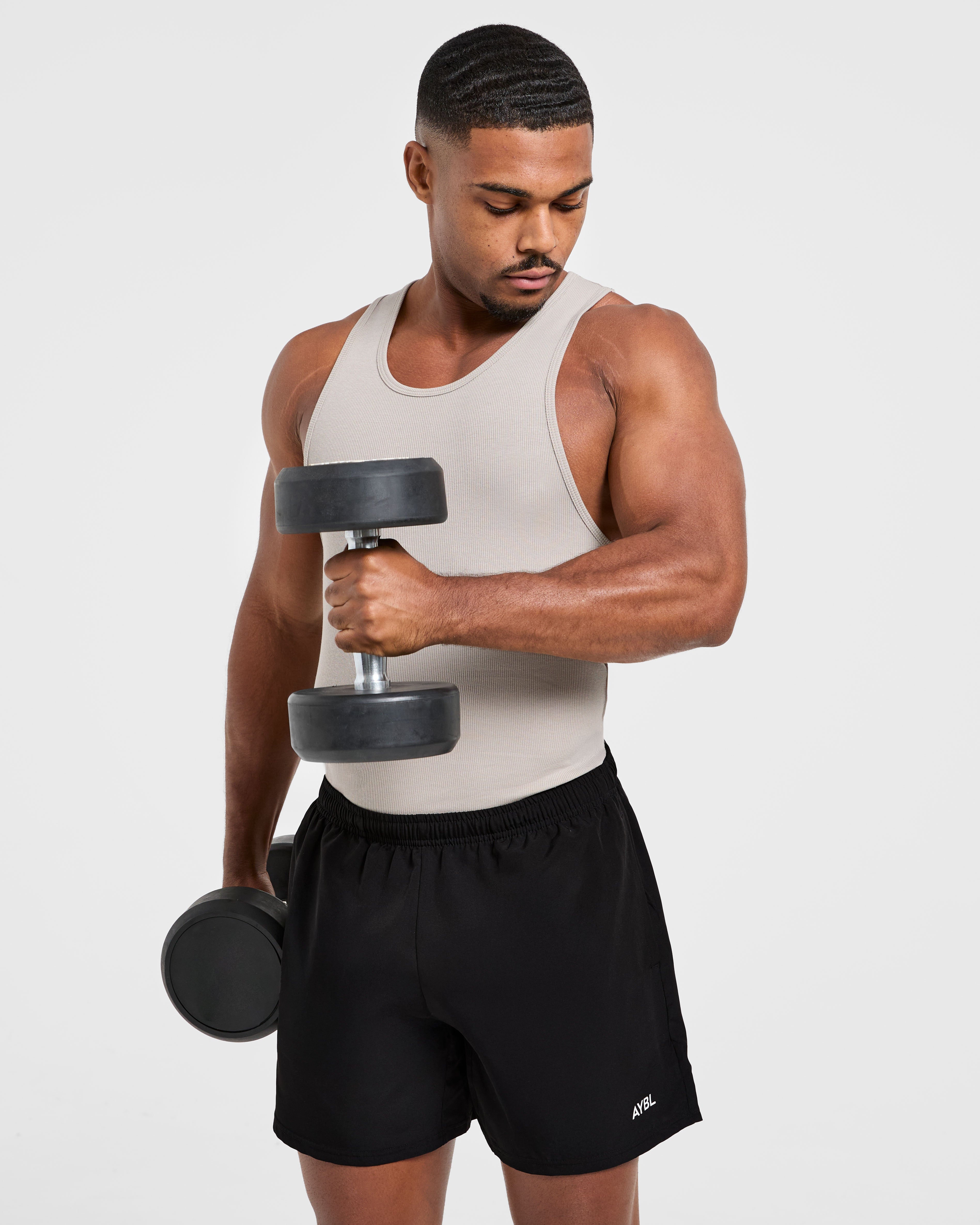Muscle Ribbed Tank - Cloud Gris