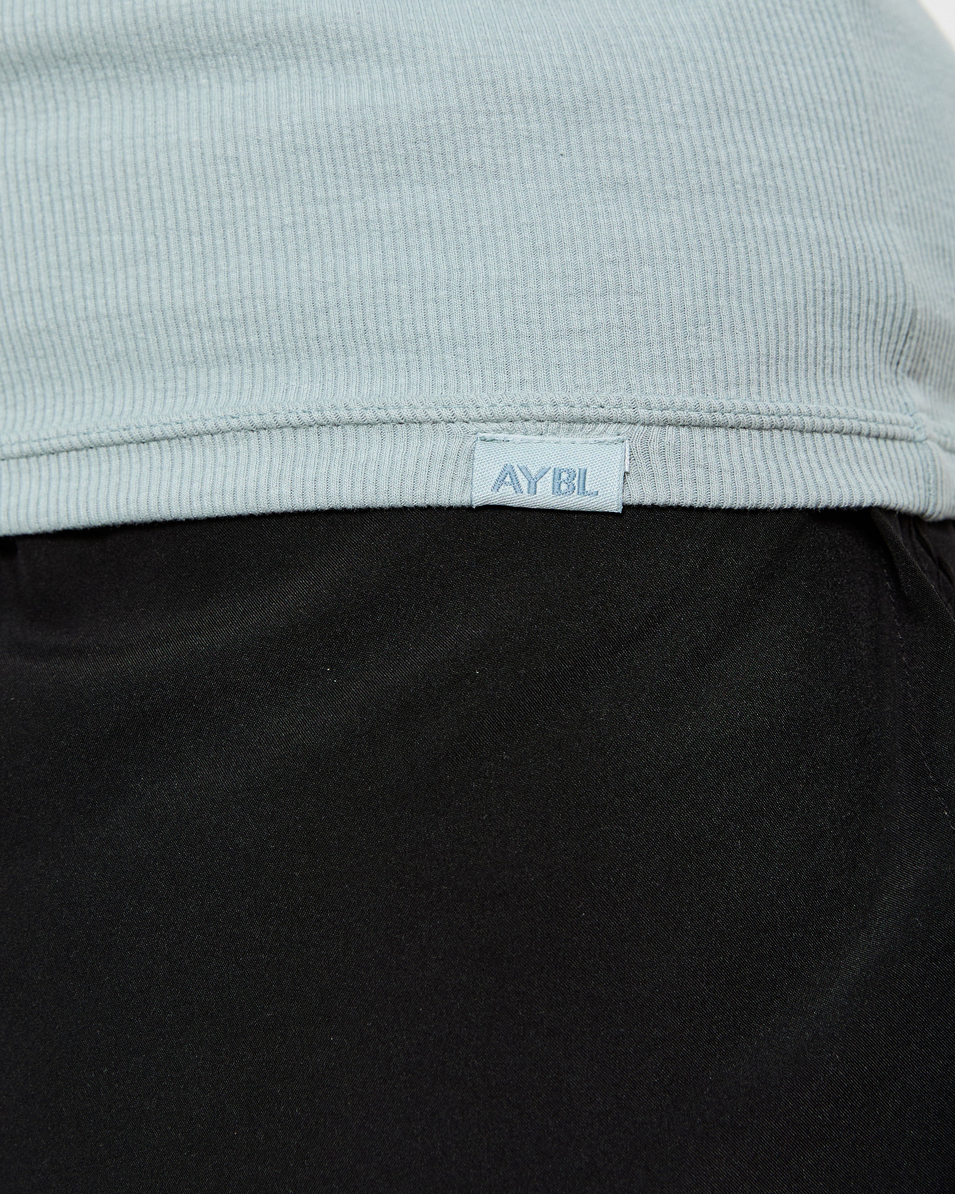 Muscle Ribbed Tank - Stone Bleu