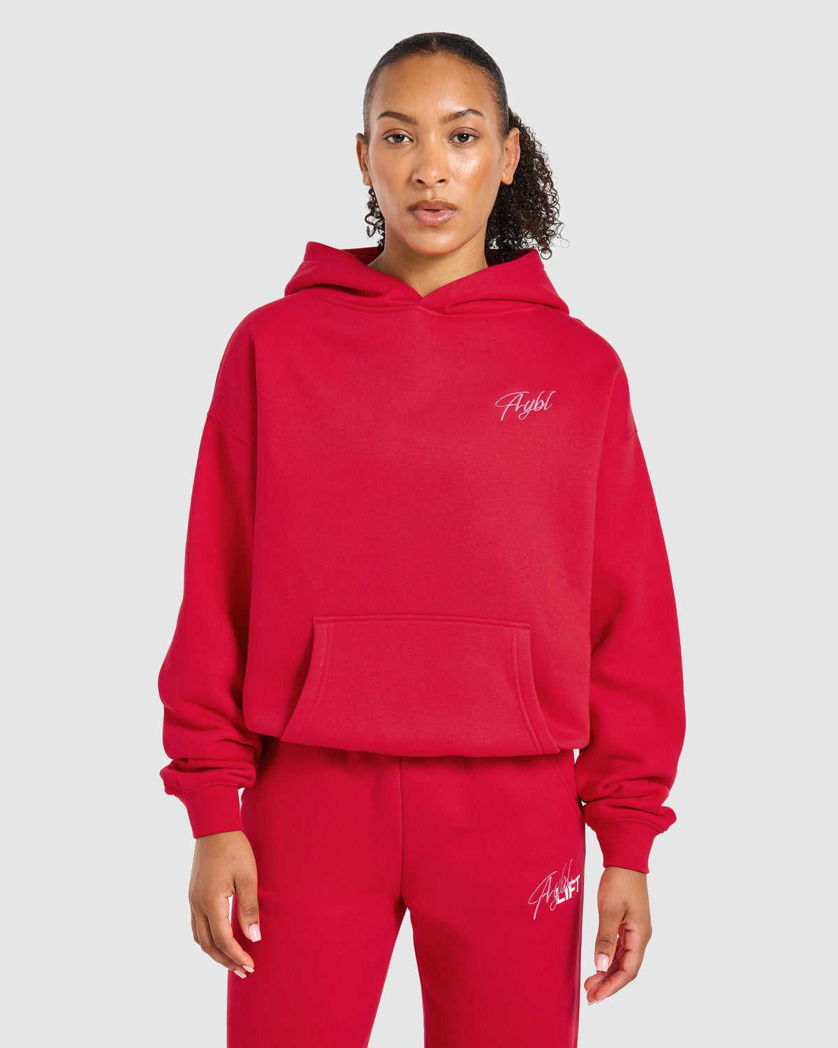 Lift Graphic 2.0 Oversized Hoodie - Rouge