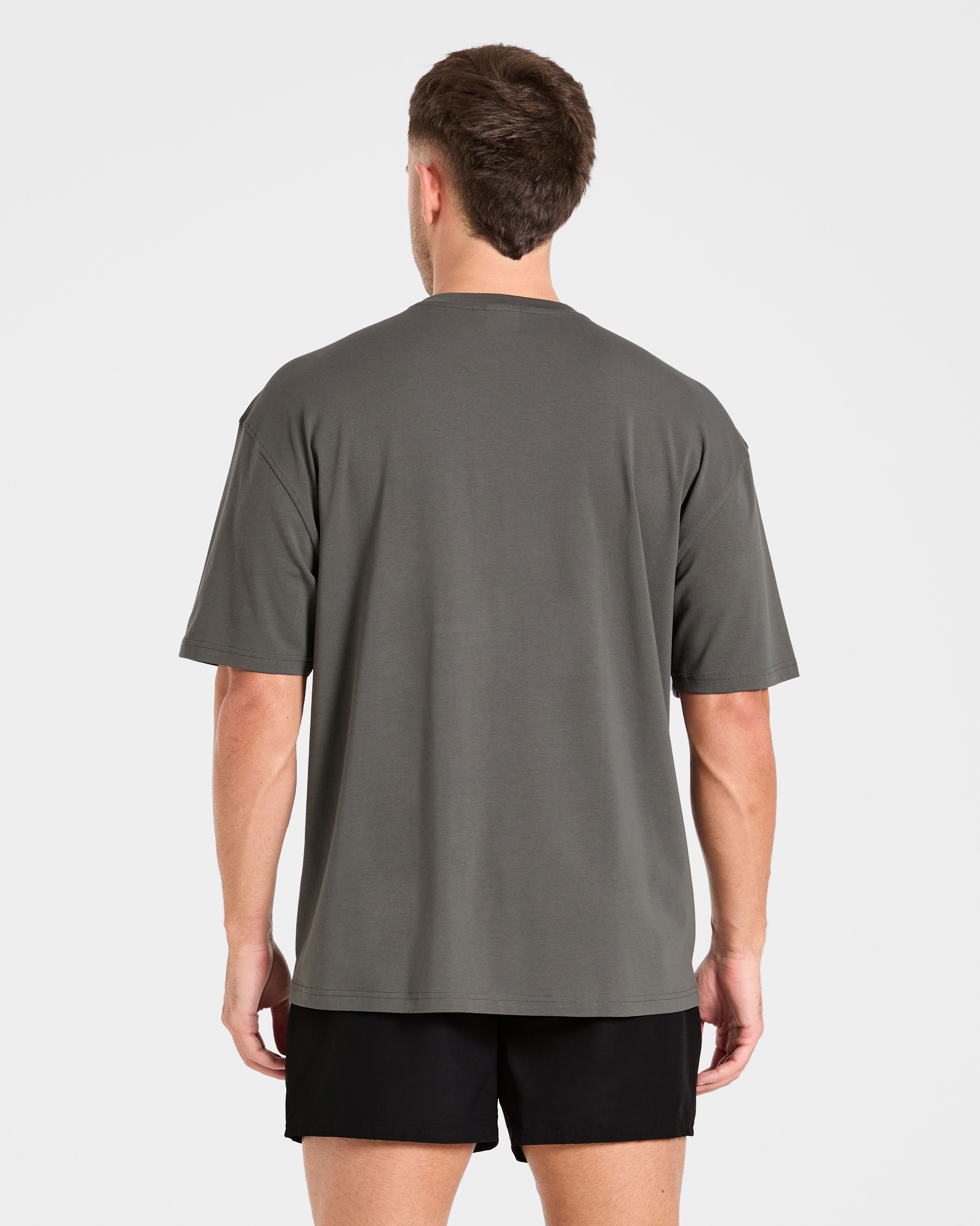 Force Oversized T Shirt - Charcoal