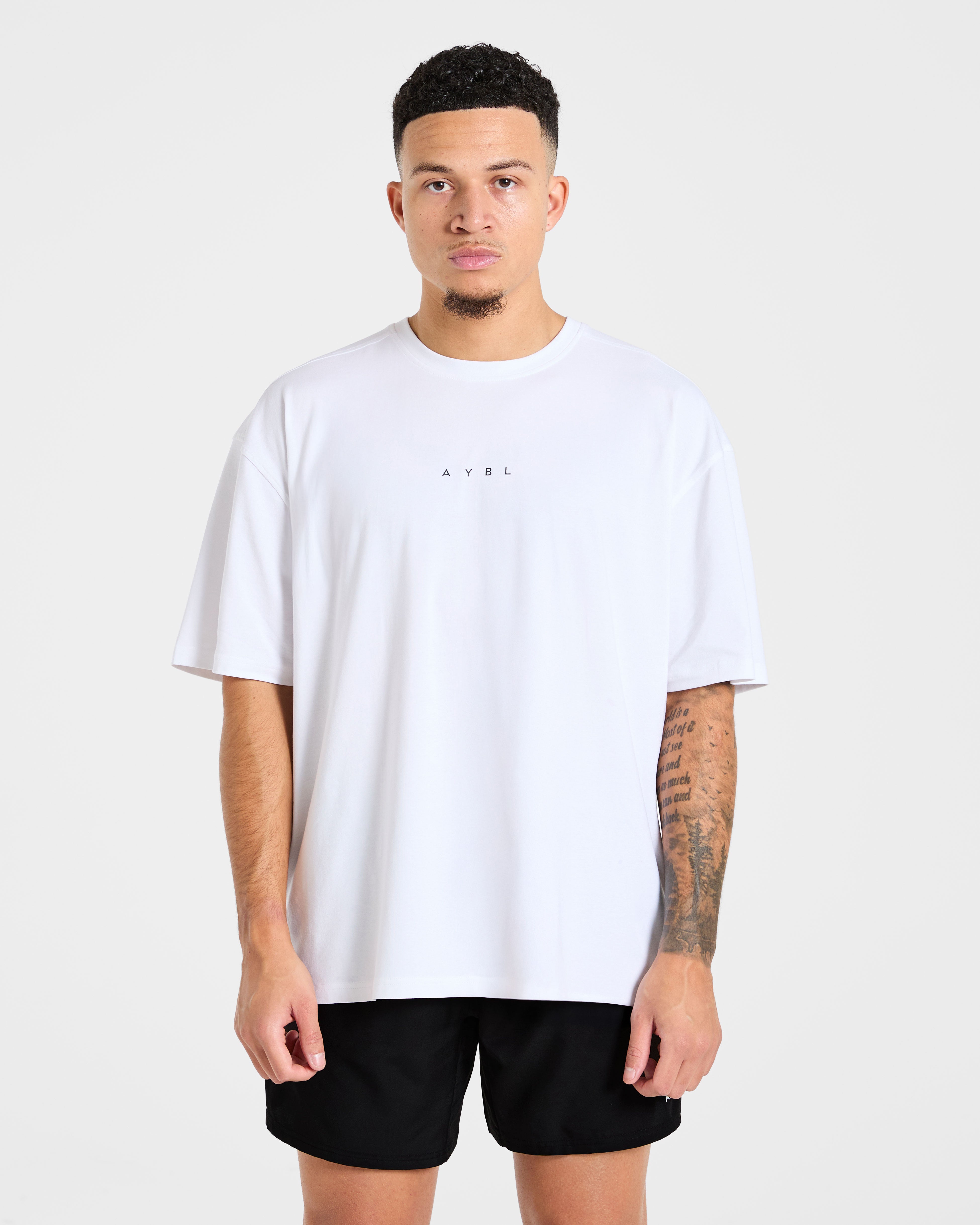 Force Oversized T Shirt - Blanc