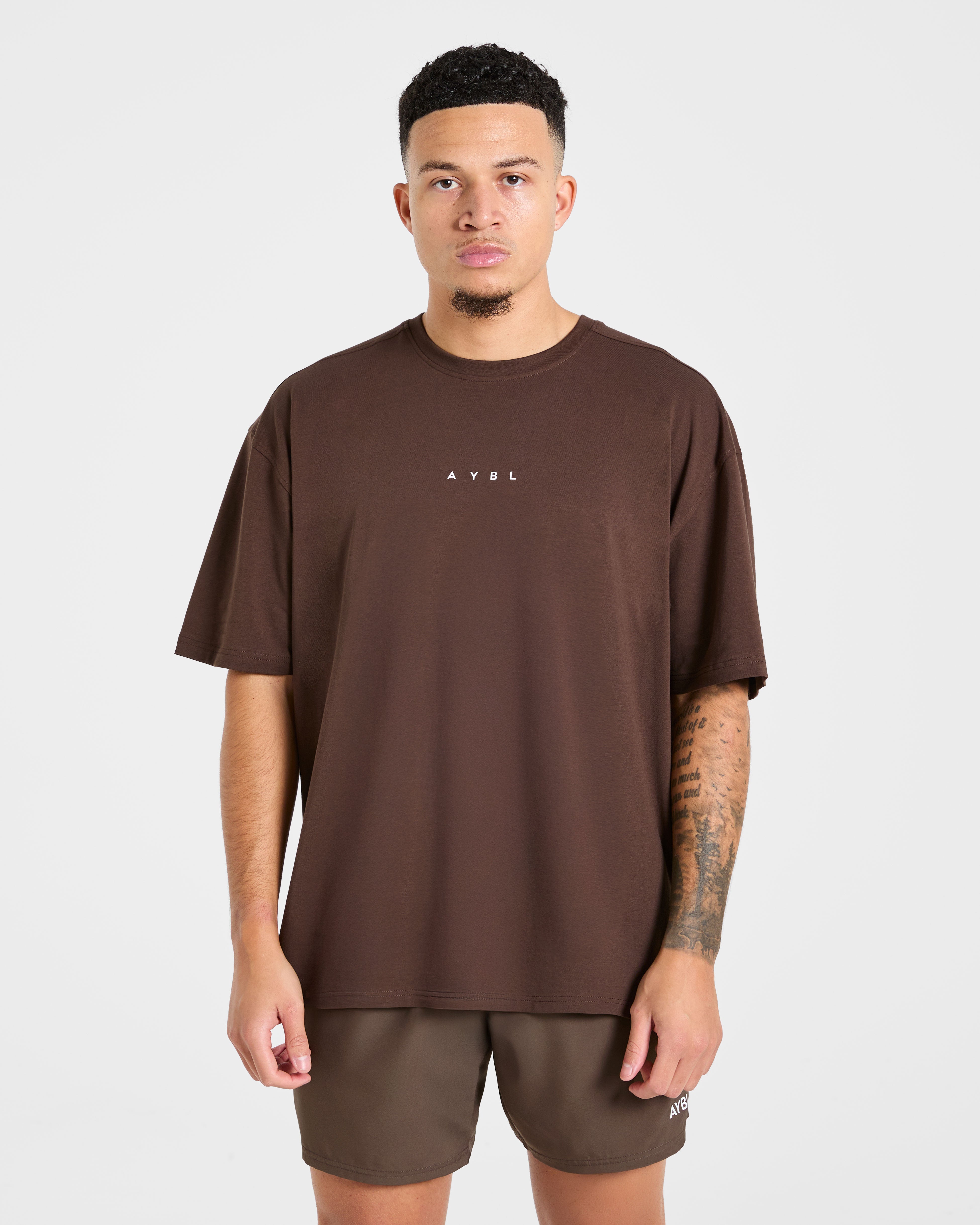 Force Oversized T Shirt - Marron