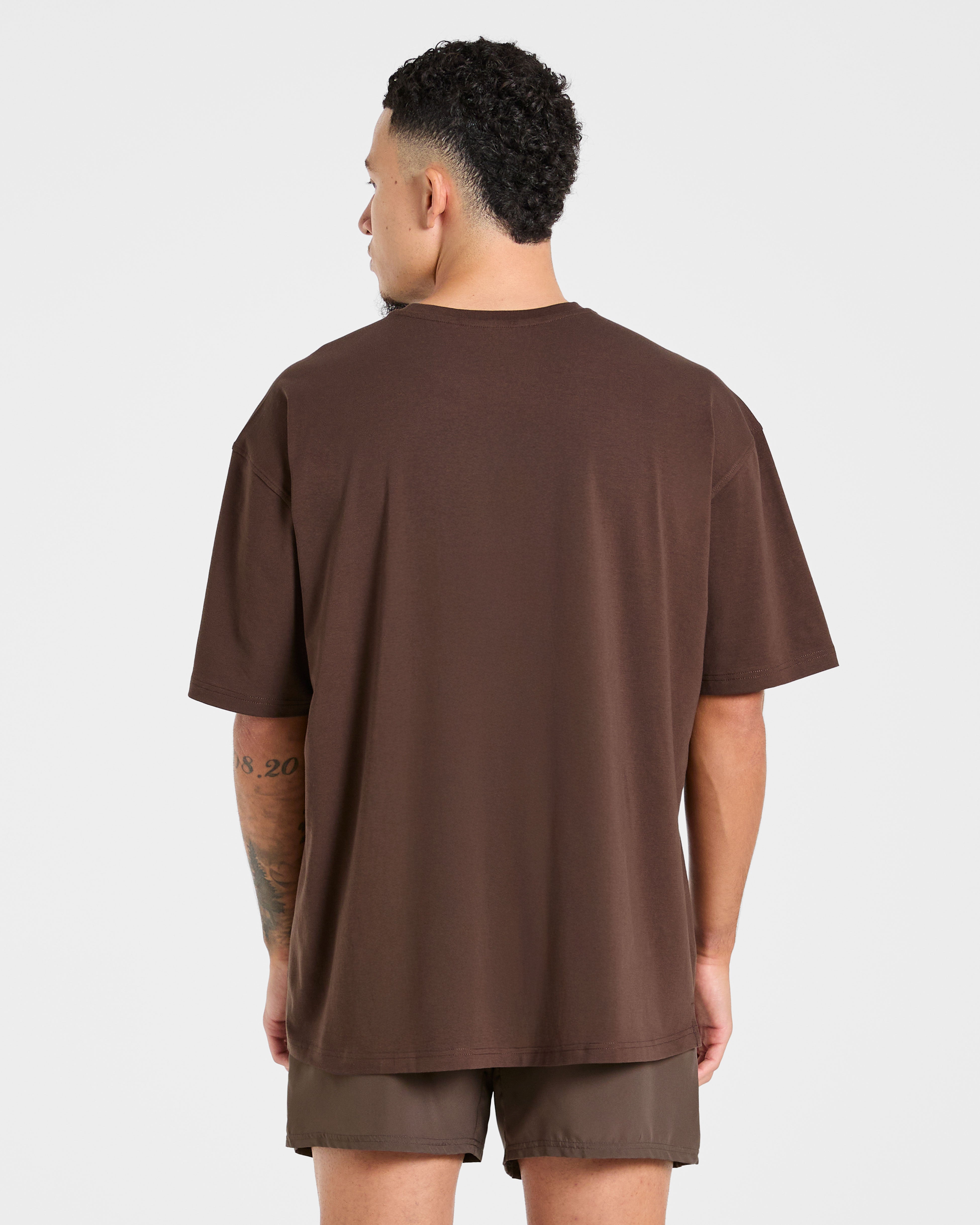 Force Oversized T Shirt - Marron