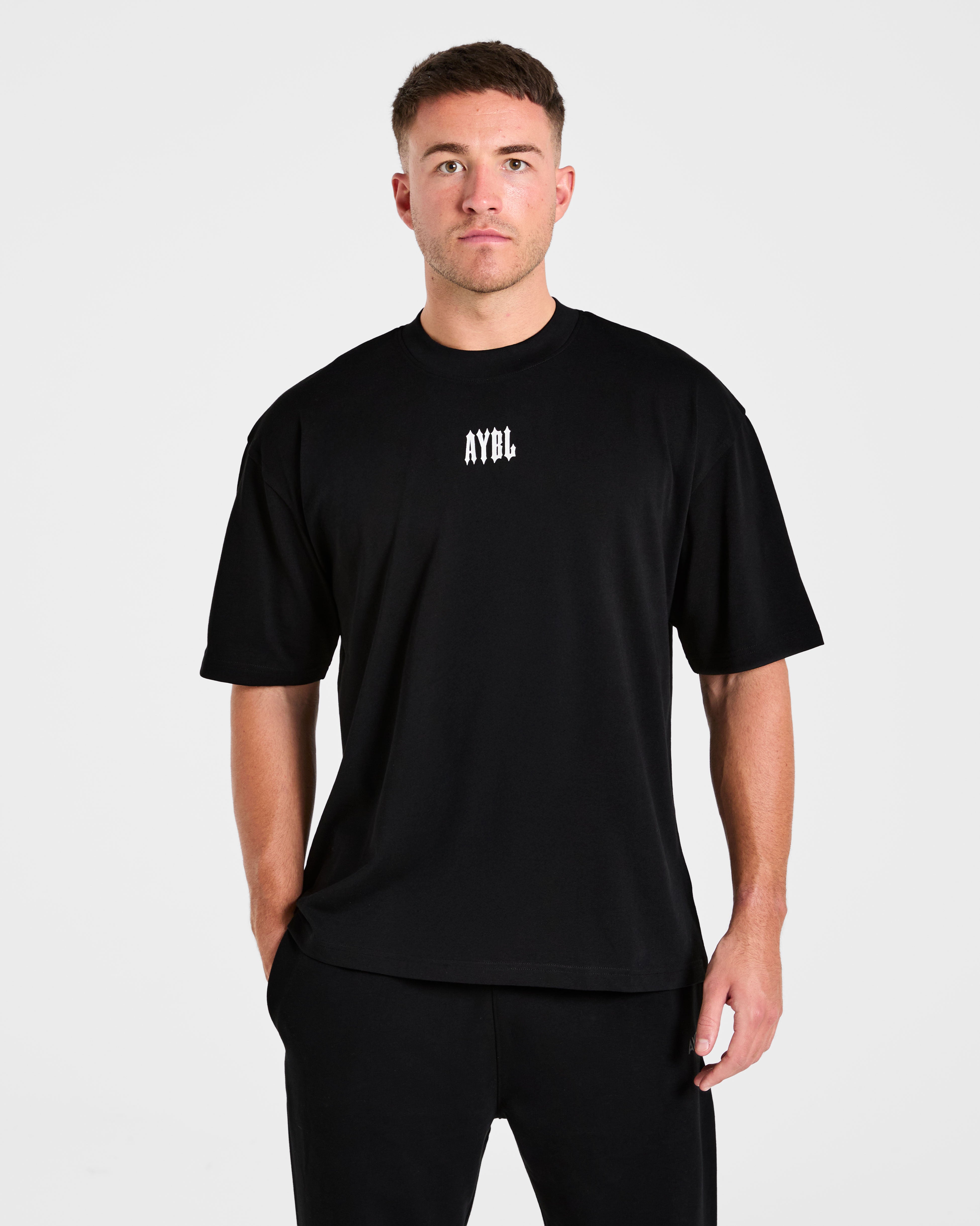 Hunt Your Goals Oversized T Shirt - Noir