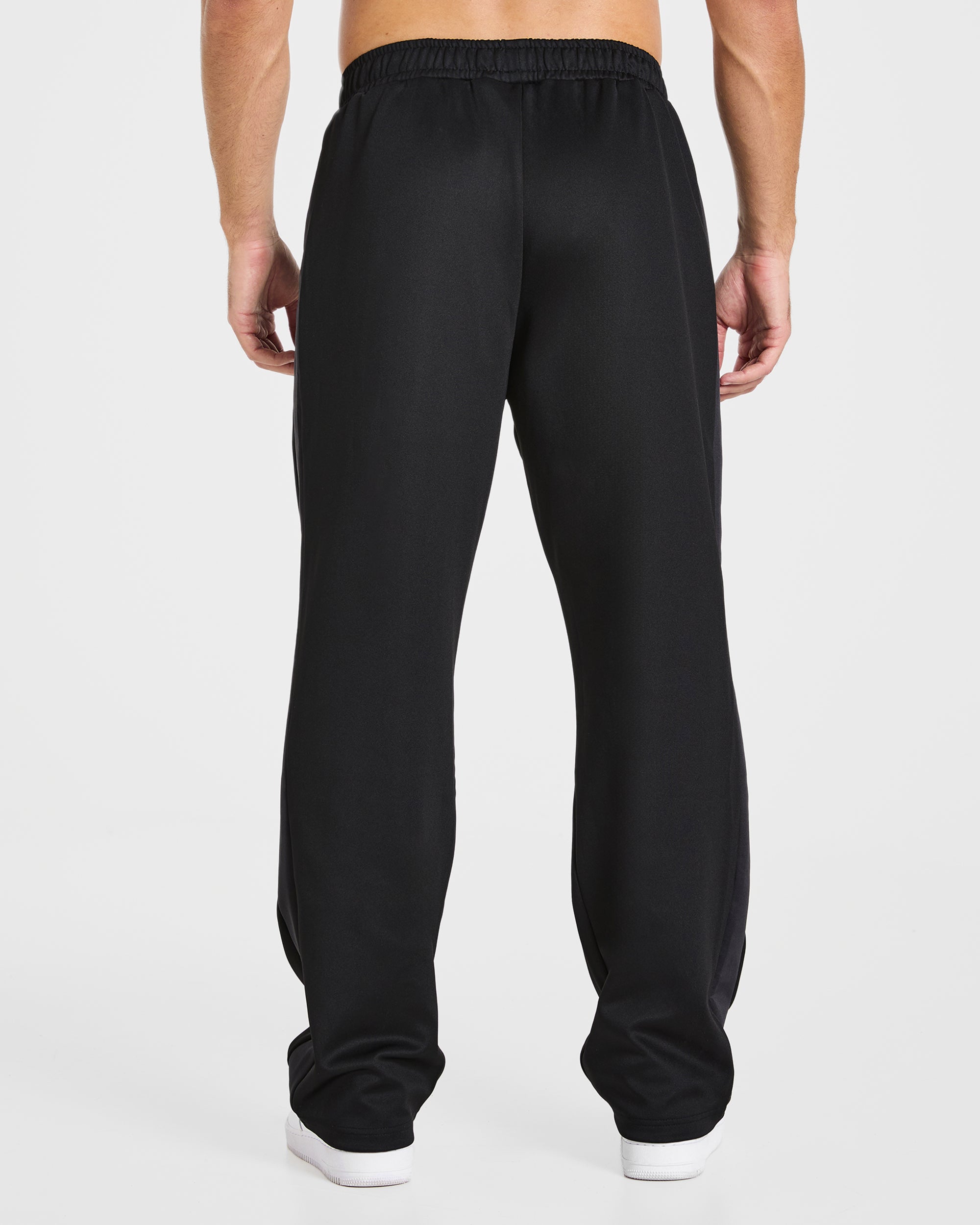 Classic Track Straight Leg Joggers - Noir/Charcoal