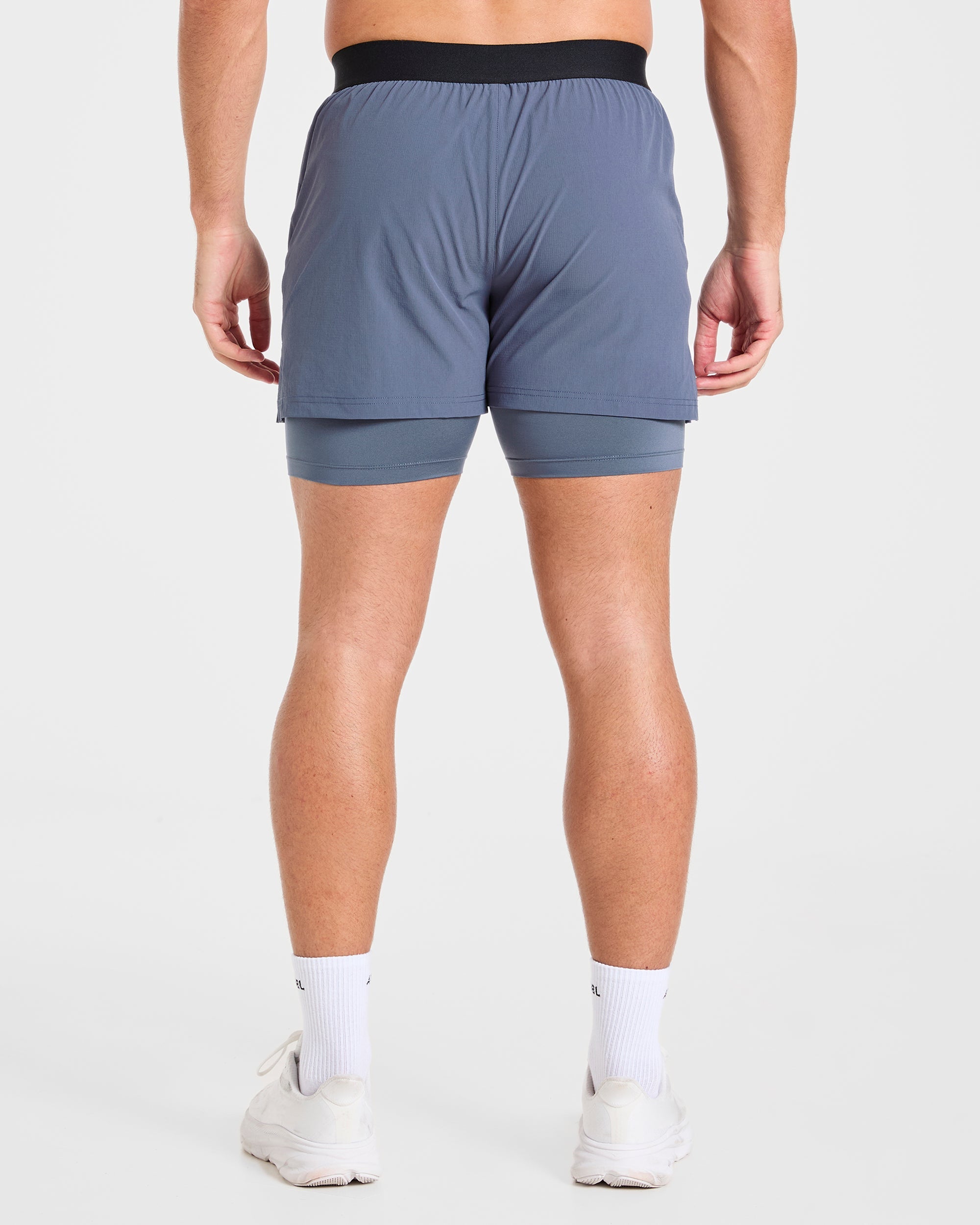 Signature 2 in 1 Shorts - Steel Bleu
