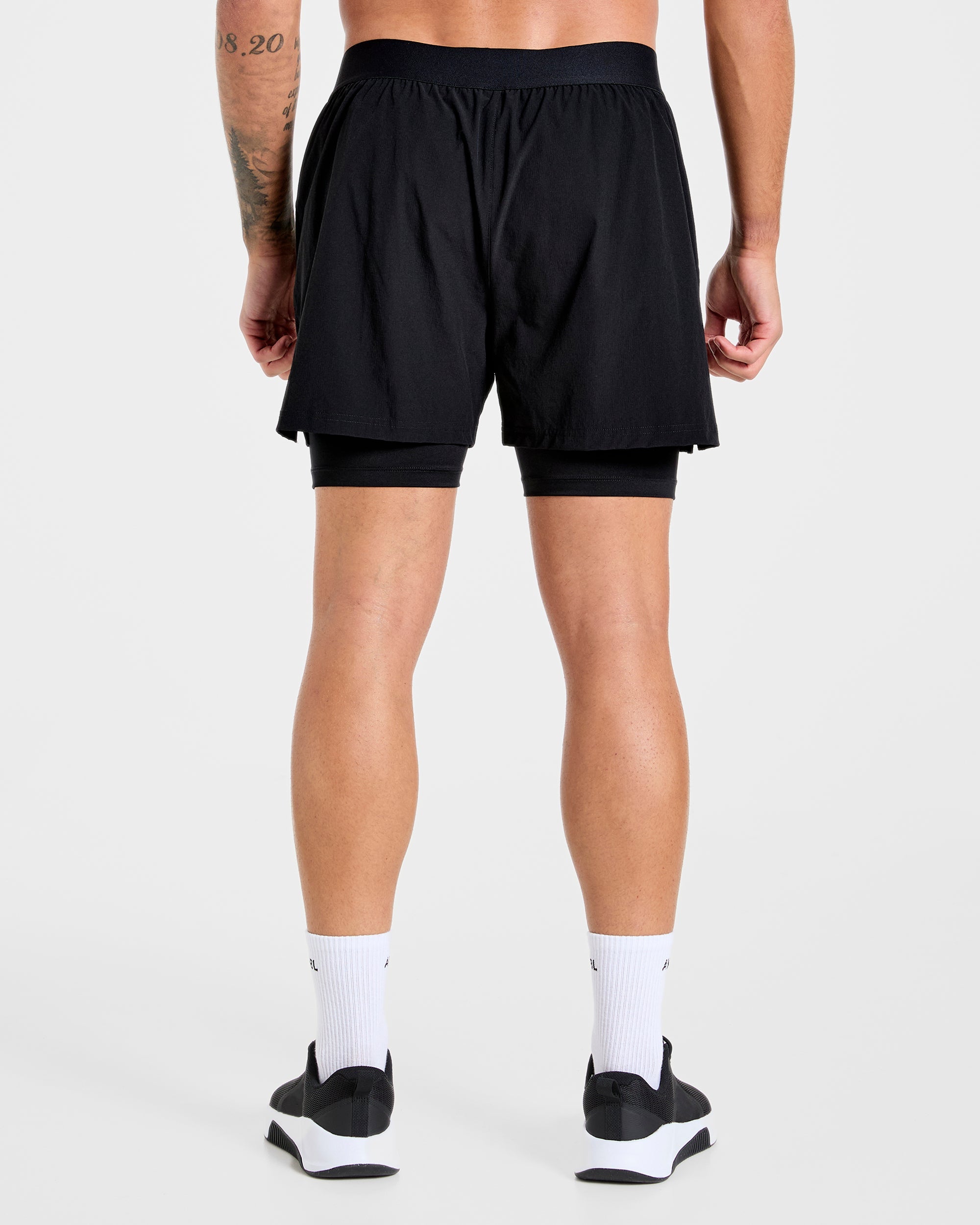 Signature 2 in 1 Shorts - Noir