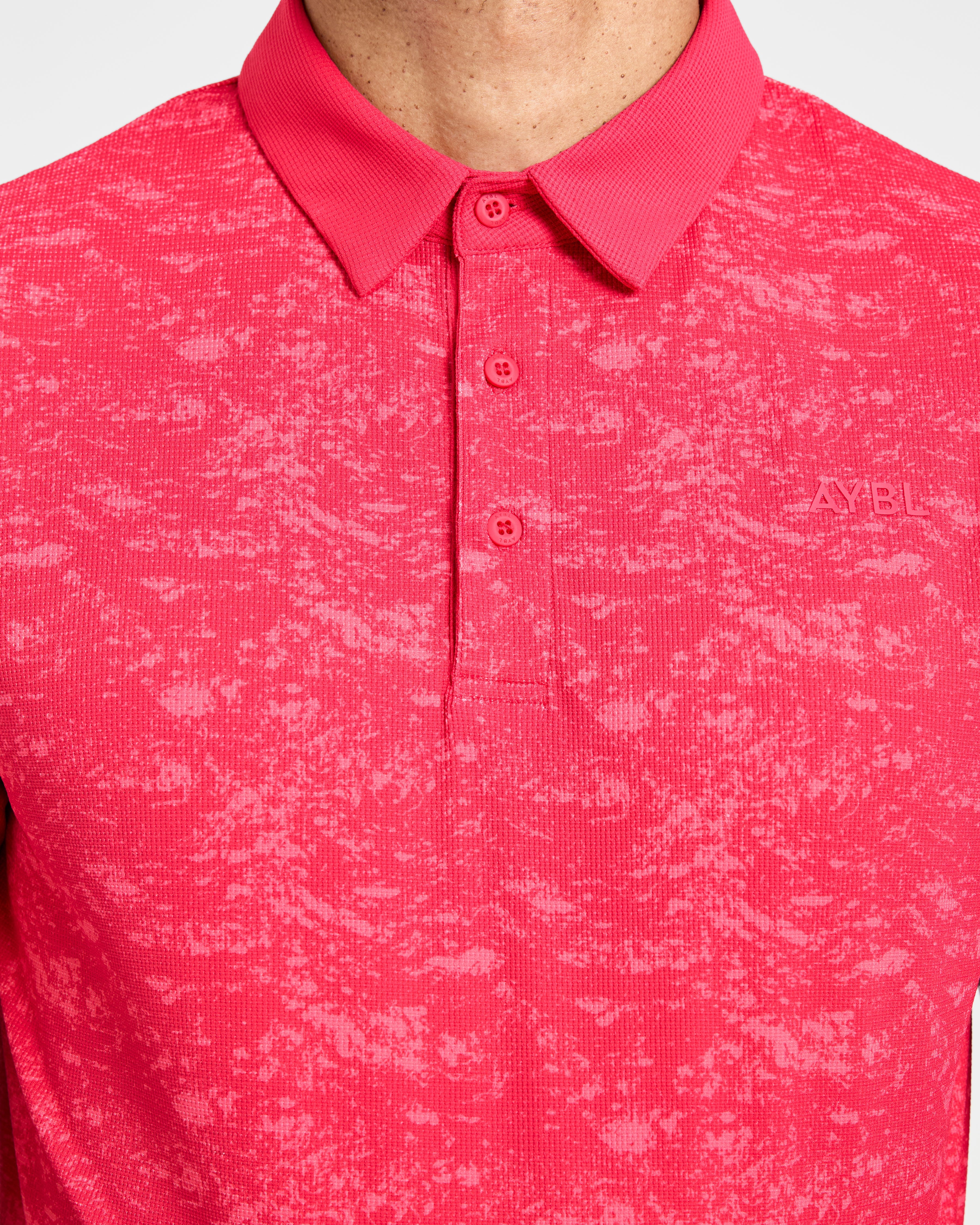 Precision Texture Polo - Summer Rouge