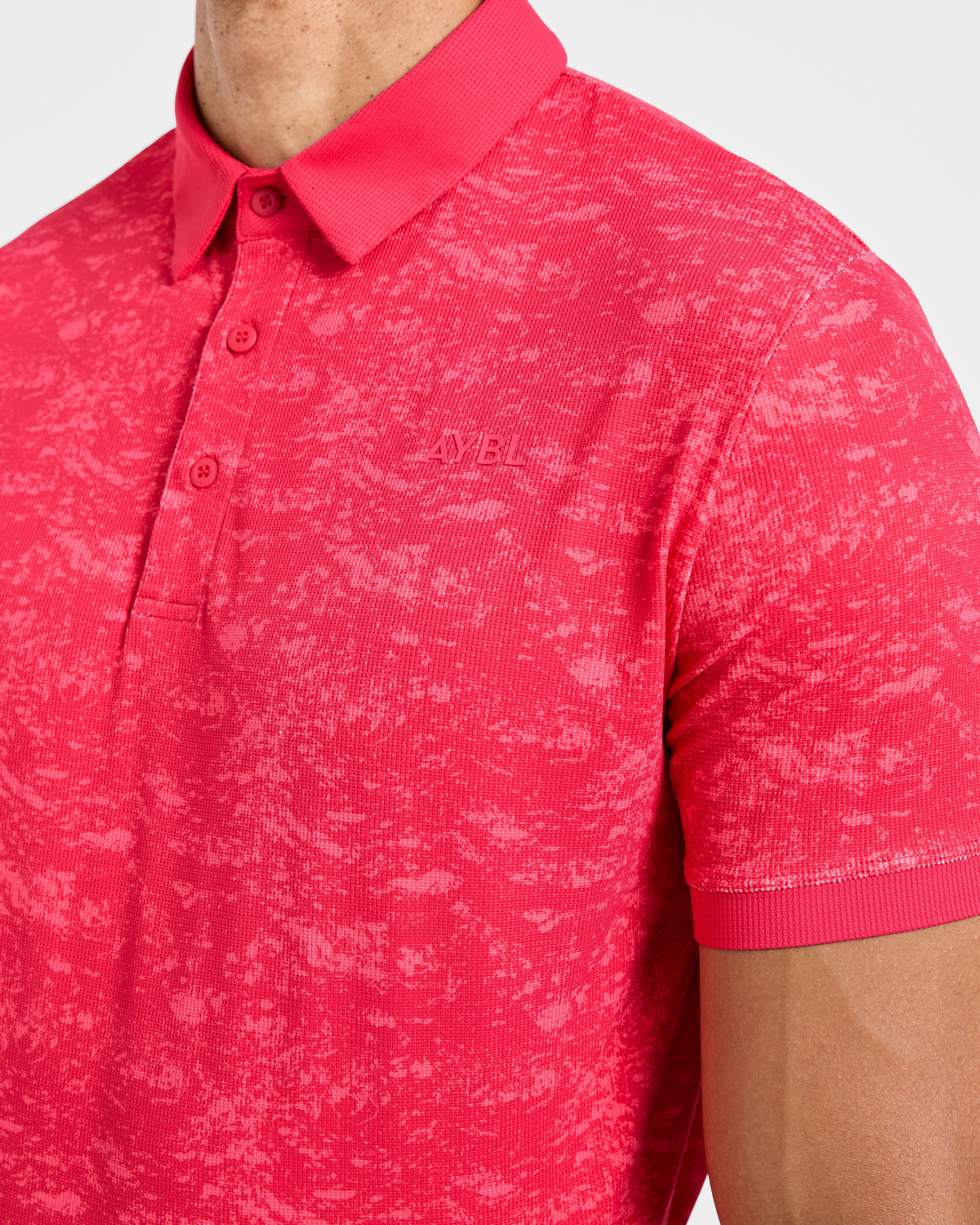 Precision Texture Polo - Summer Rouge