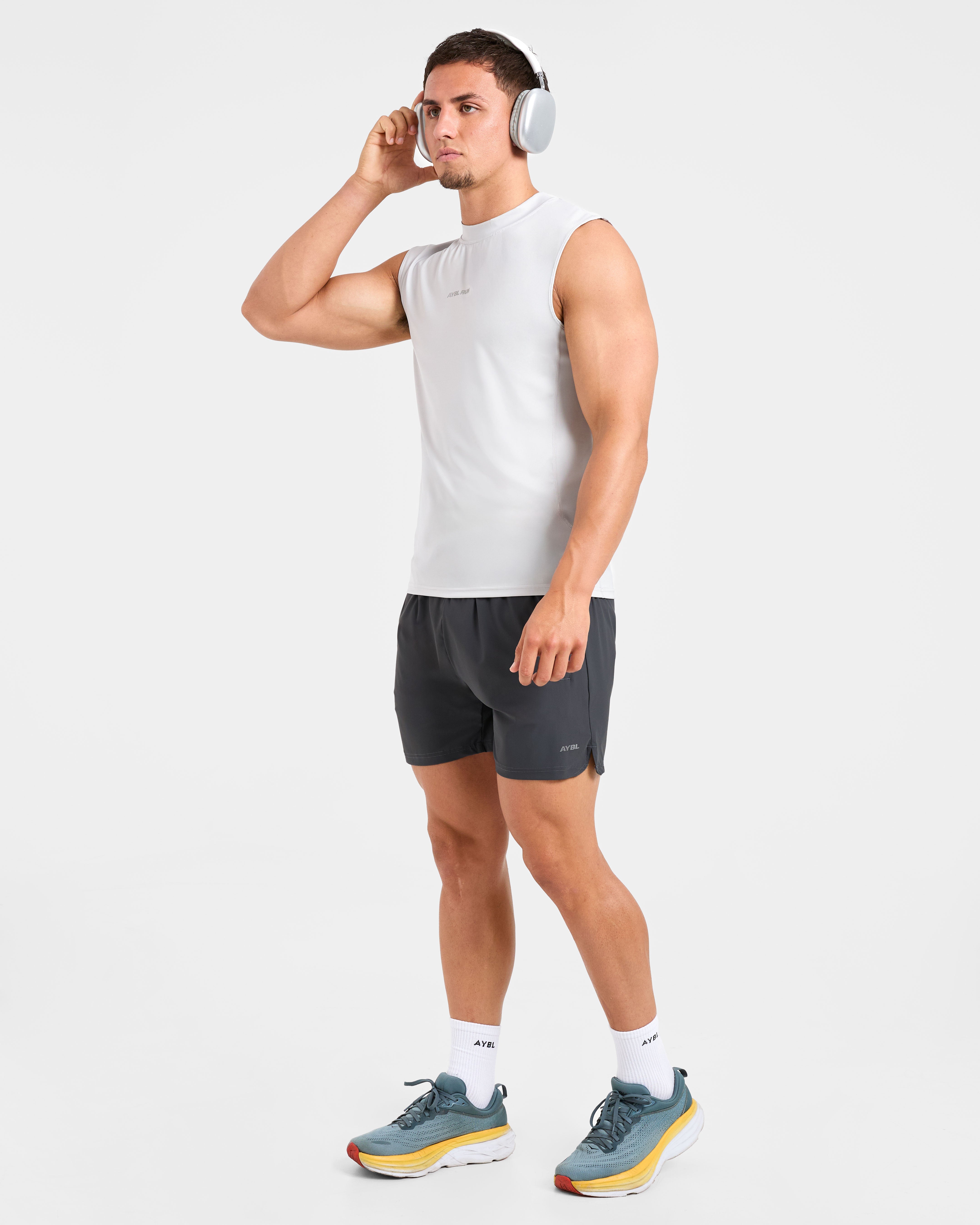 Run Slim Tank - Ice Gris