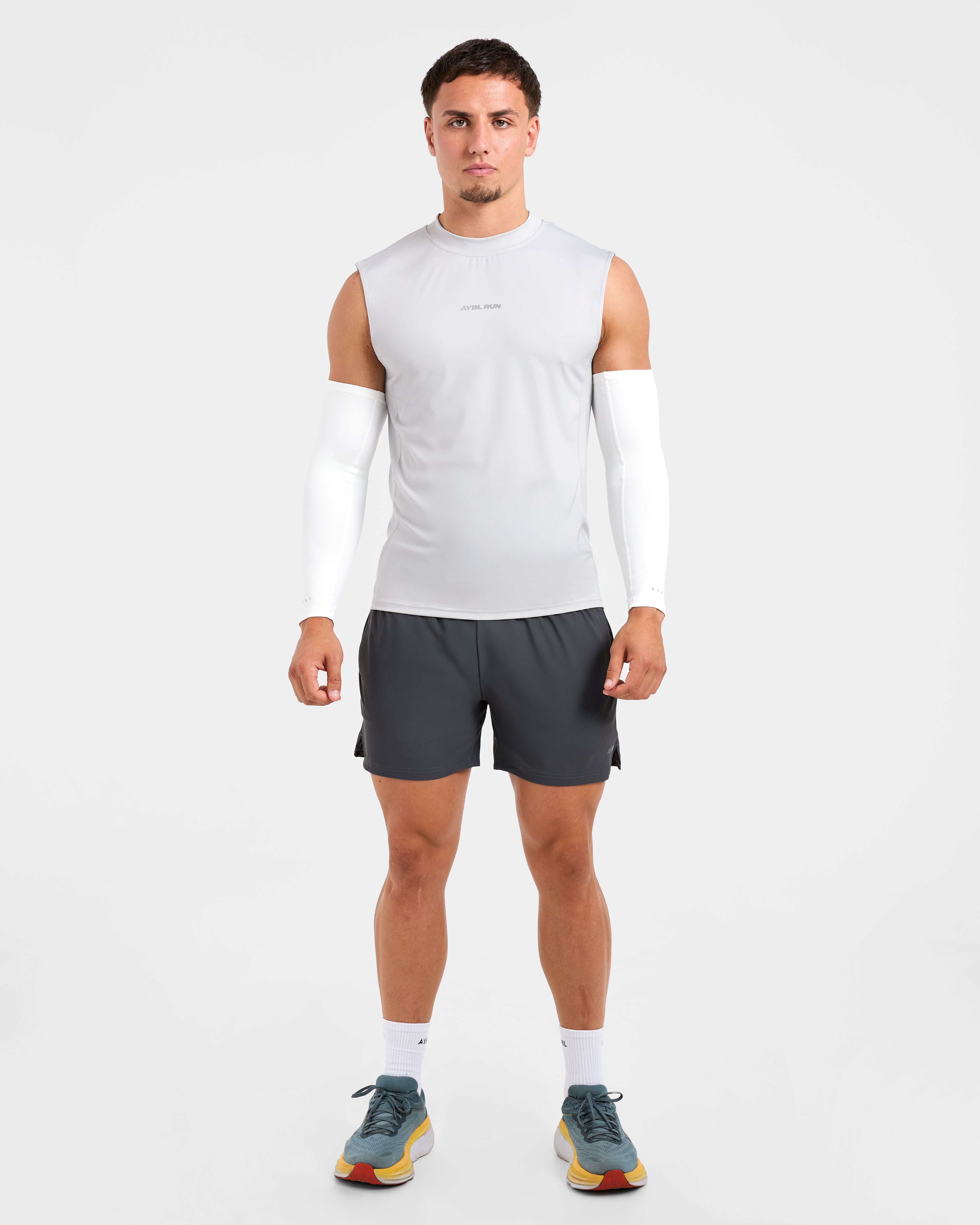 Base Layer Arm Sleeves - Blanc