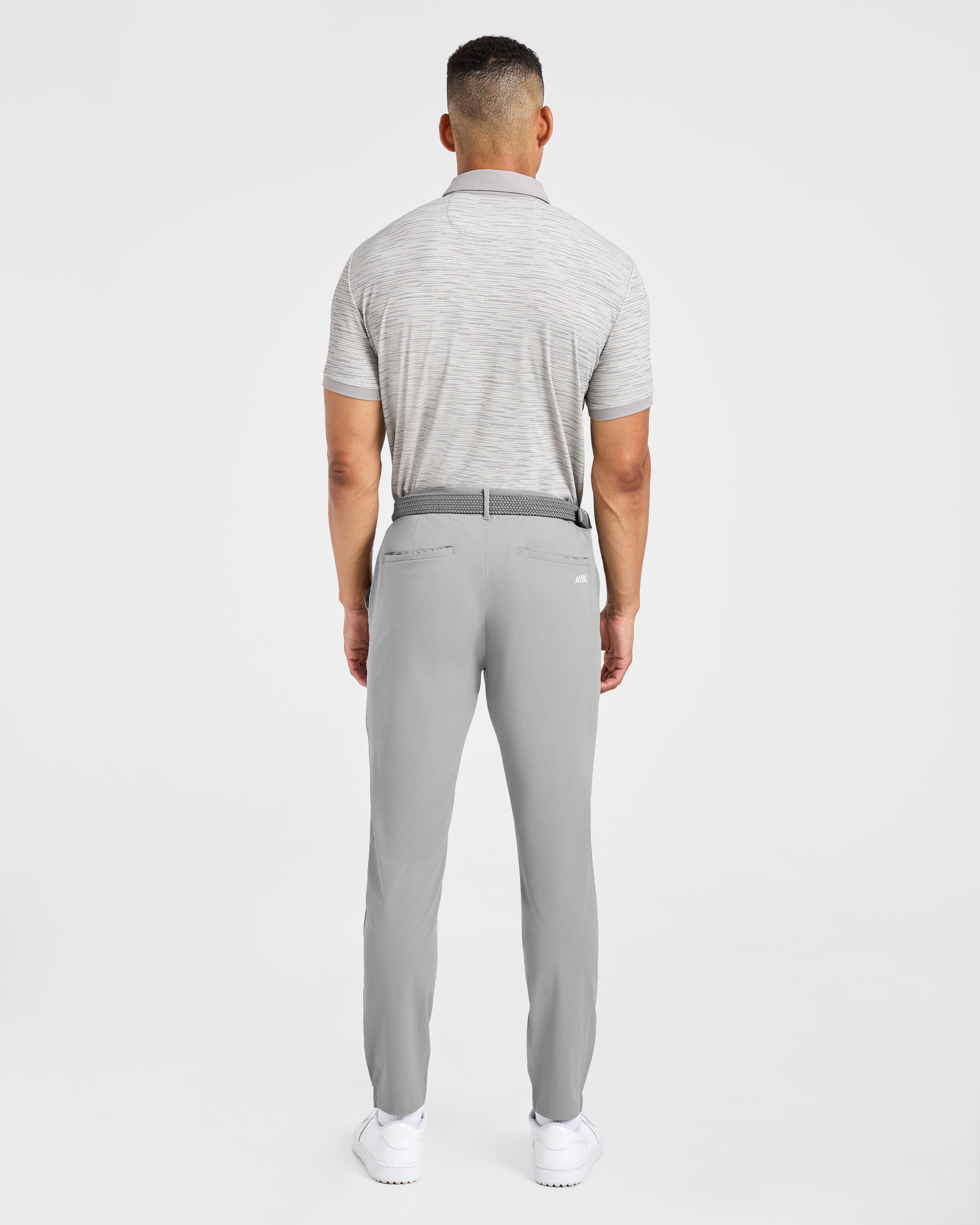 Precision Stripe Polo - Gris