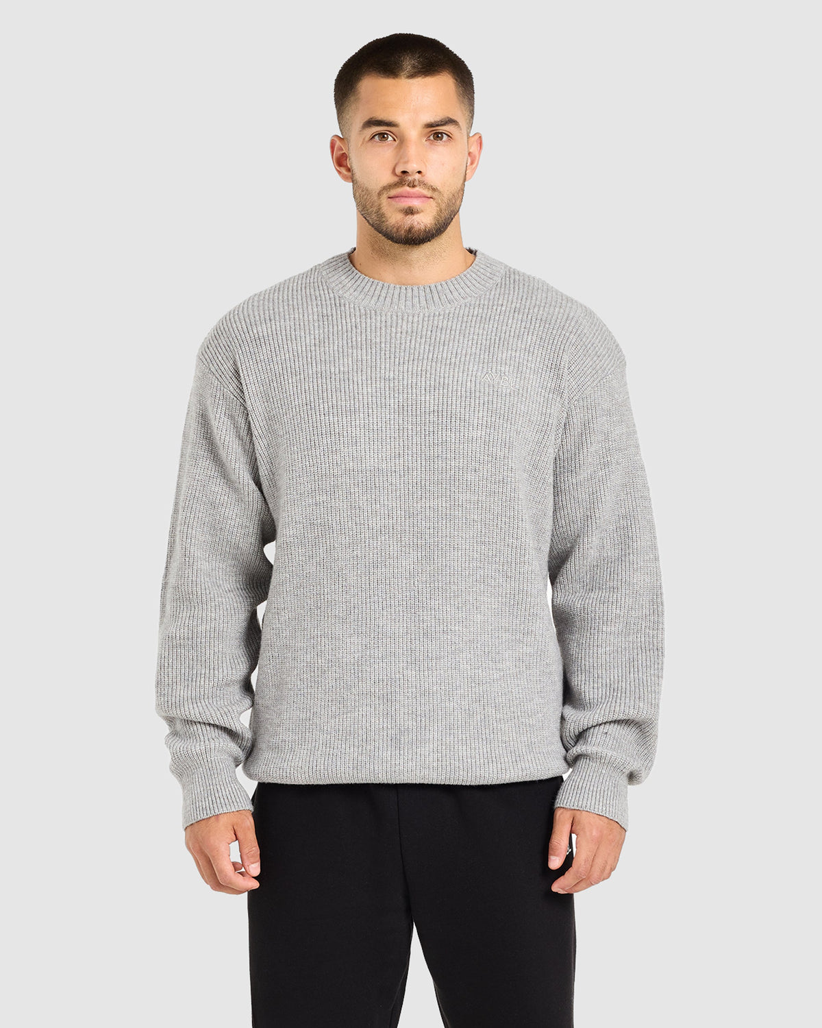 Signature Knitted Sweater - Gris Marl