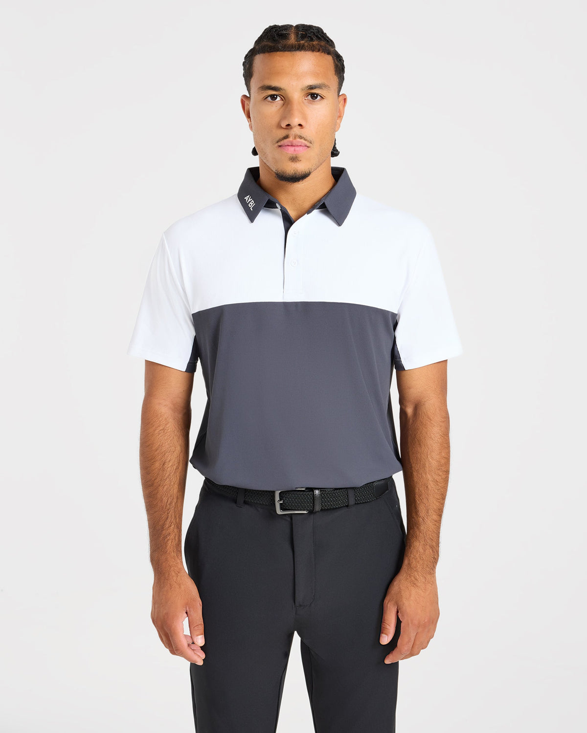 Precision Block Polo - Charcoal