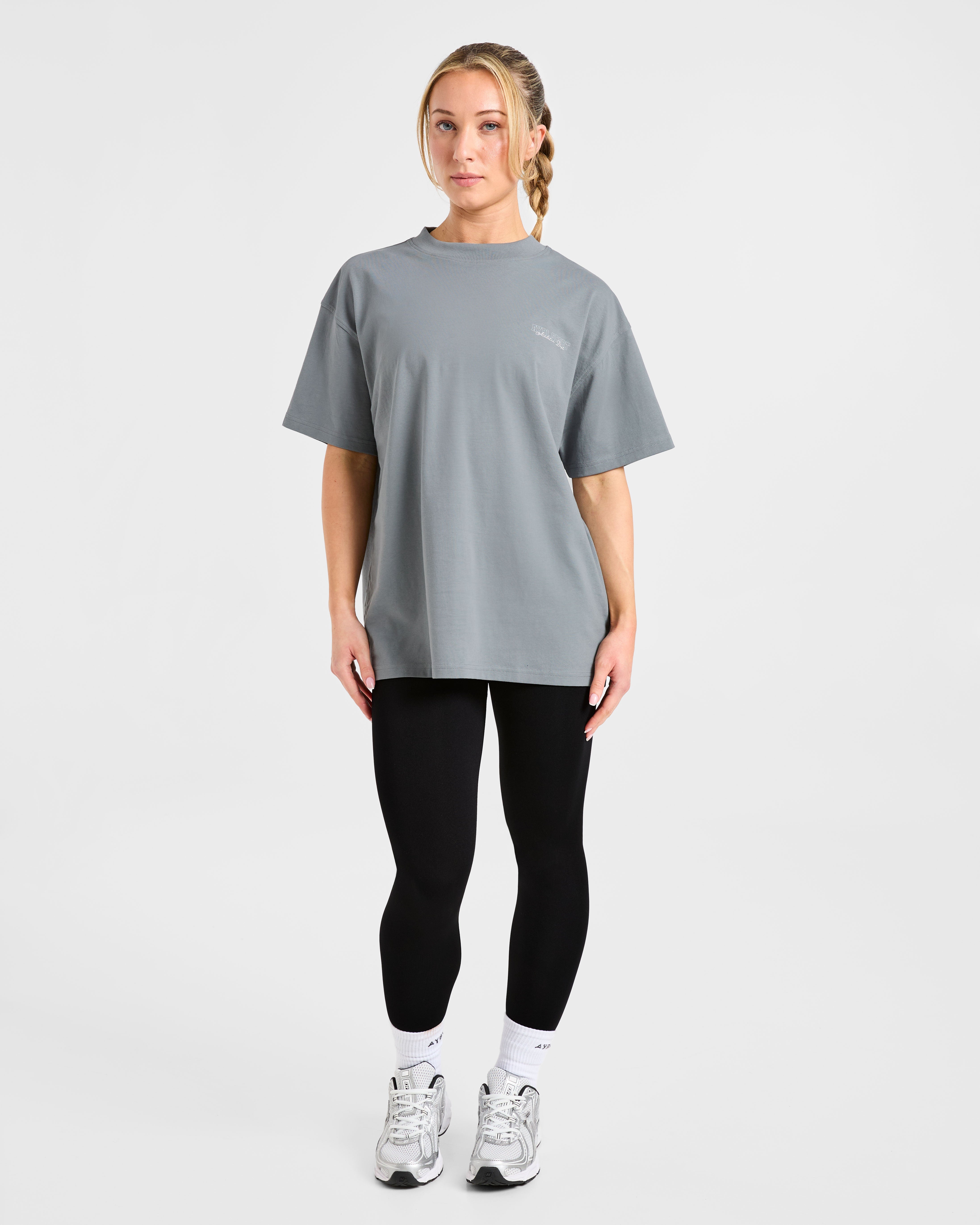 Varsity Dept. Oversized T Shirt - Slate Gris