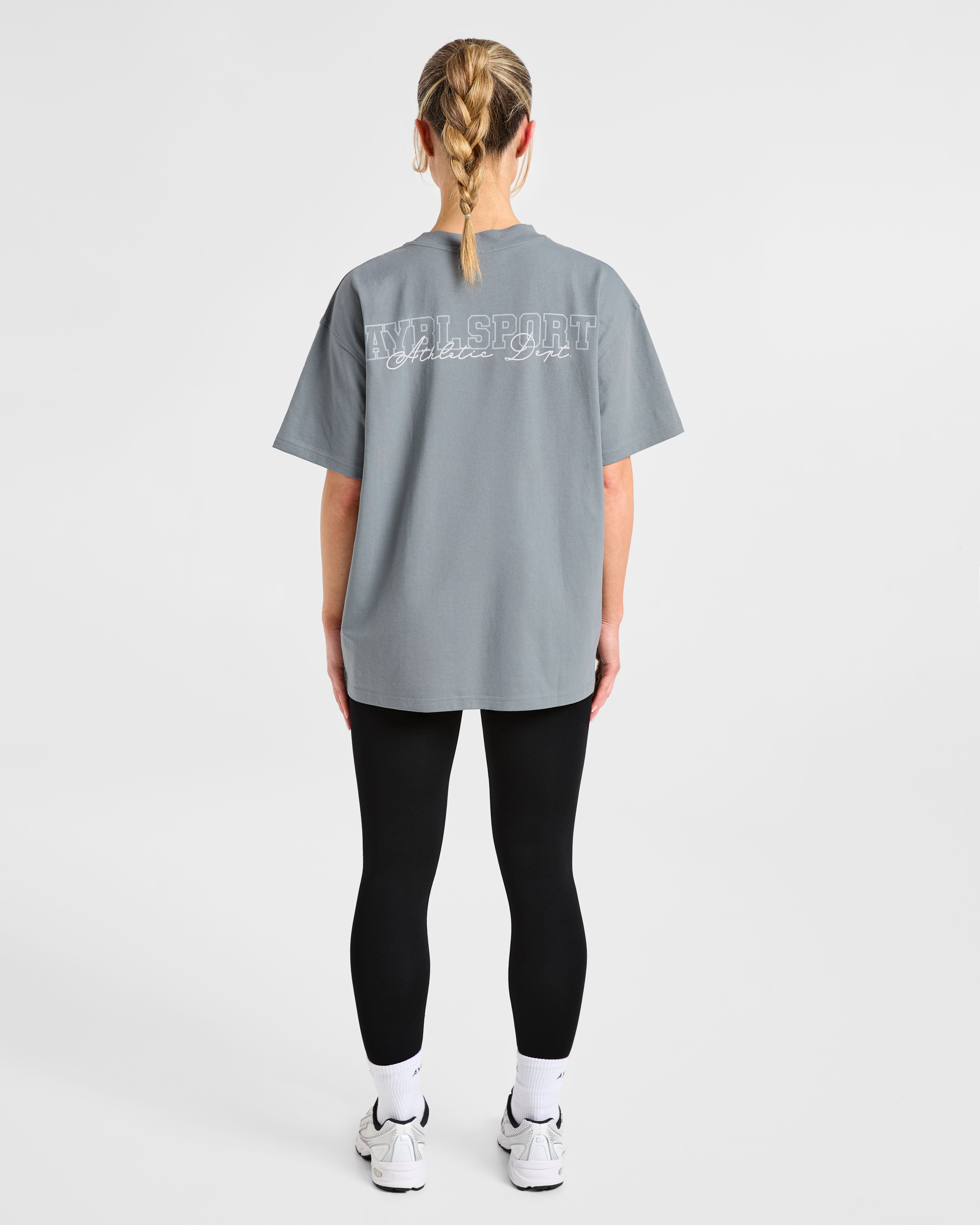 Varsity Dept. Oversized T Shirt - Slate Gris