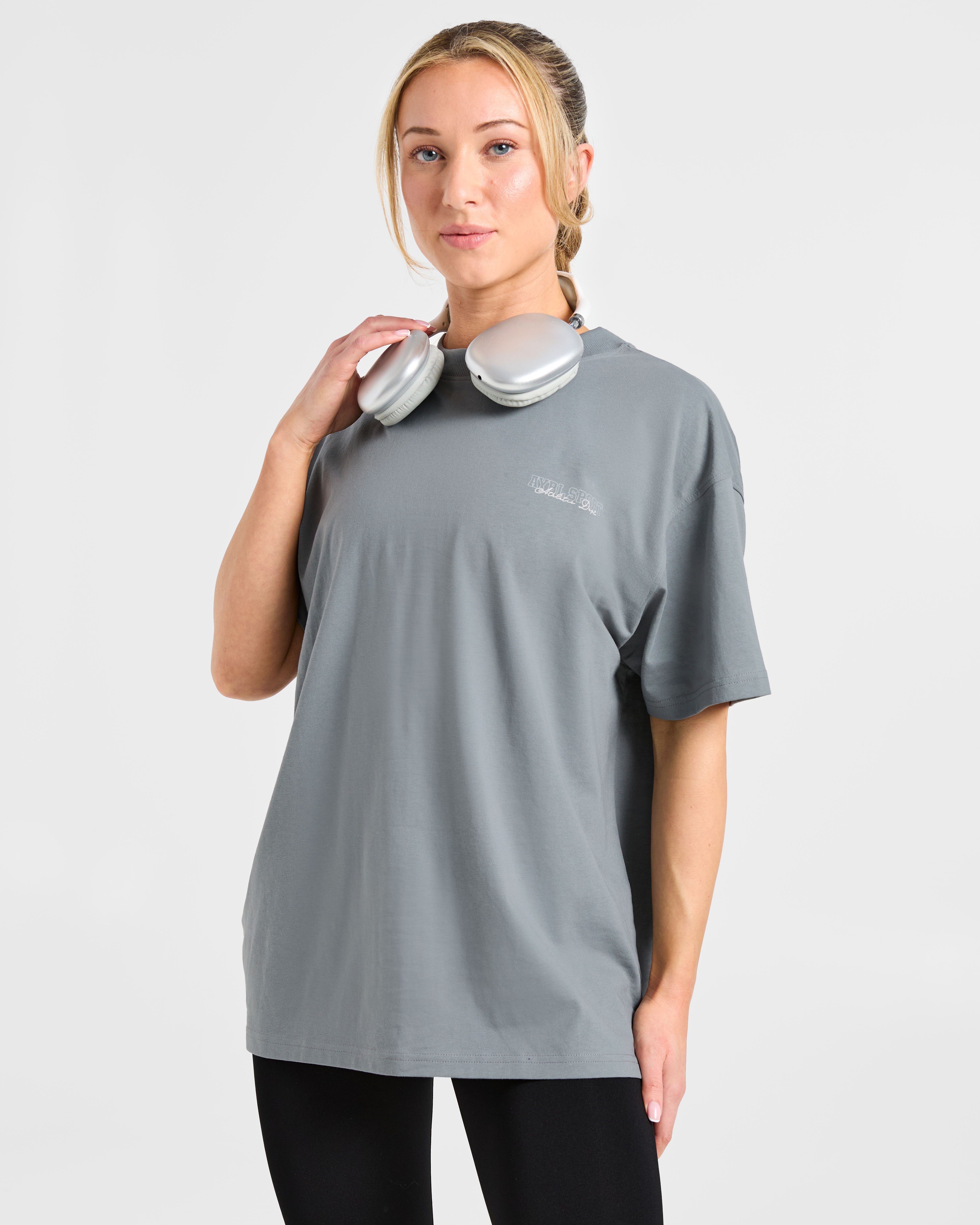 Varsity Dept. Oversized T Shirt - Slate Gris