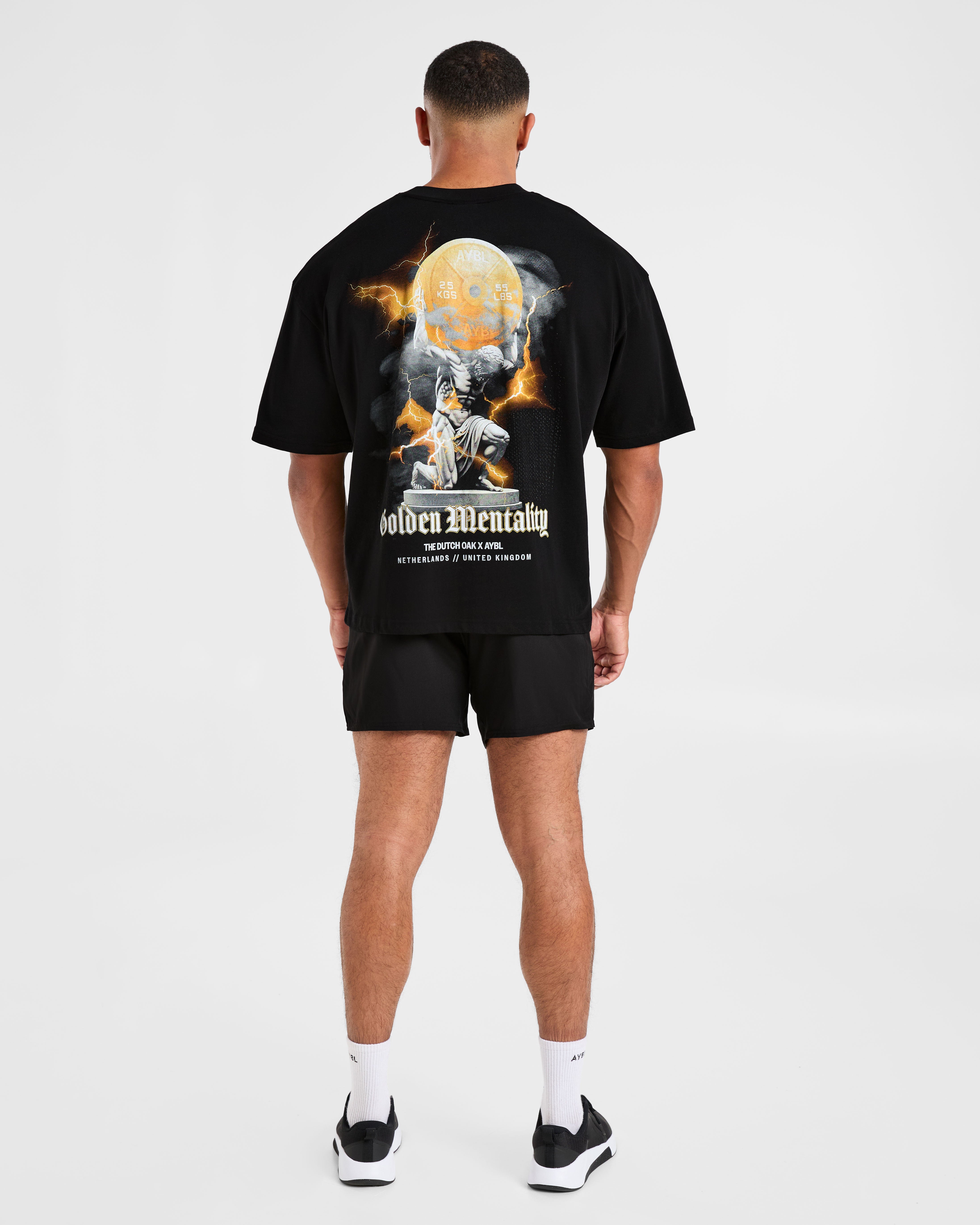 Wesley Vissers x Golden Mentality Oversized T Shirt - Noir