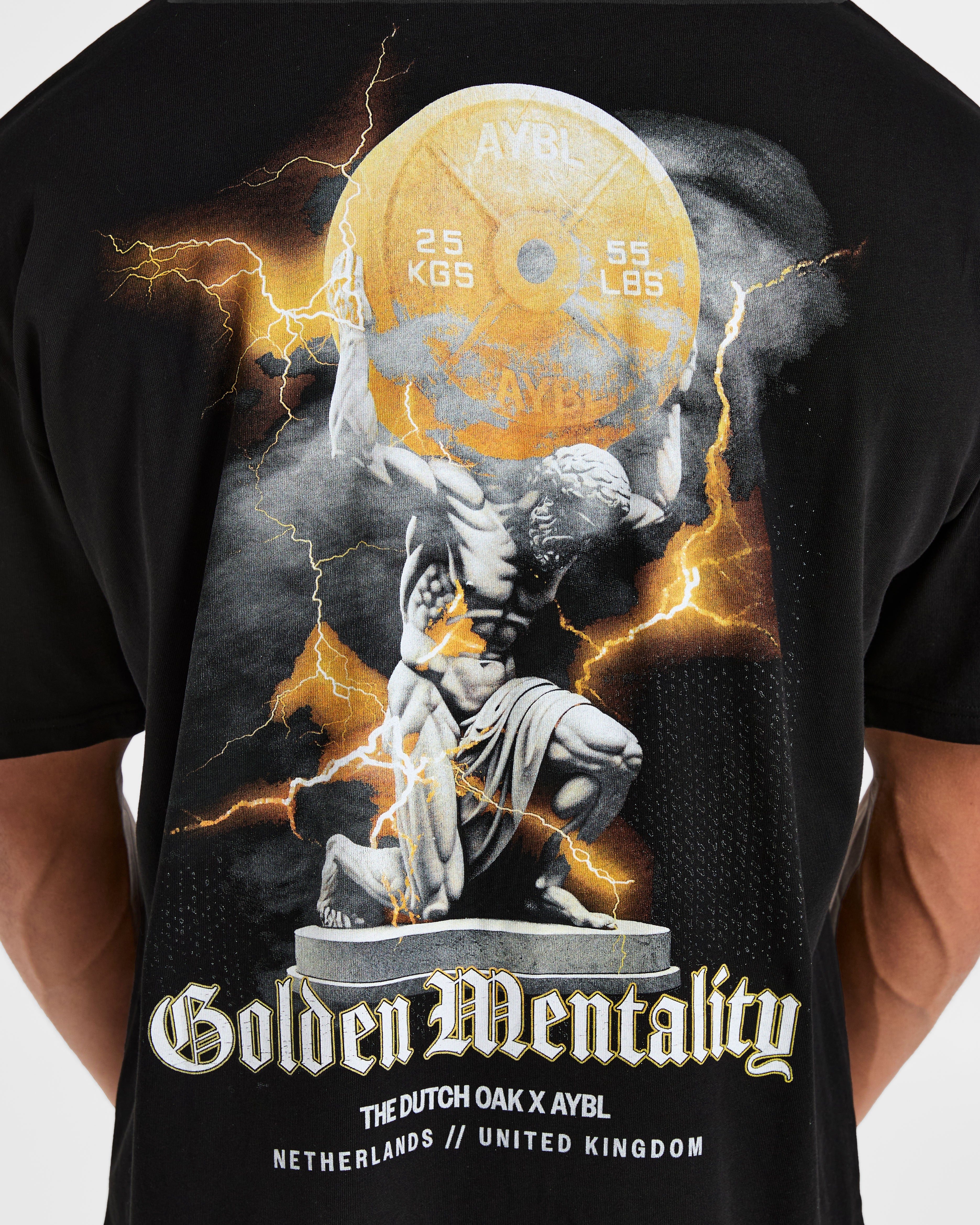 Wesley Vissers x Golden Mentality Oversized T Shirt - Noir