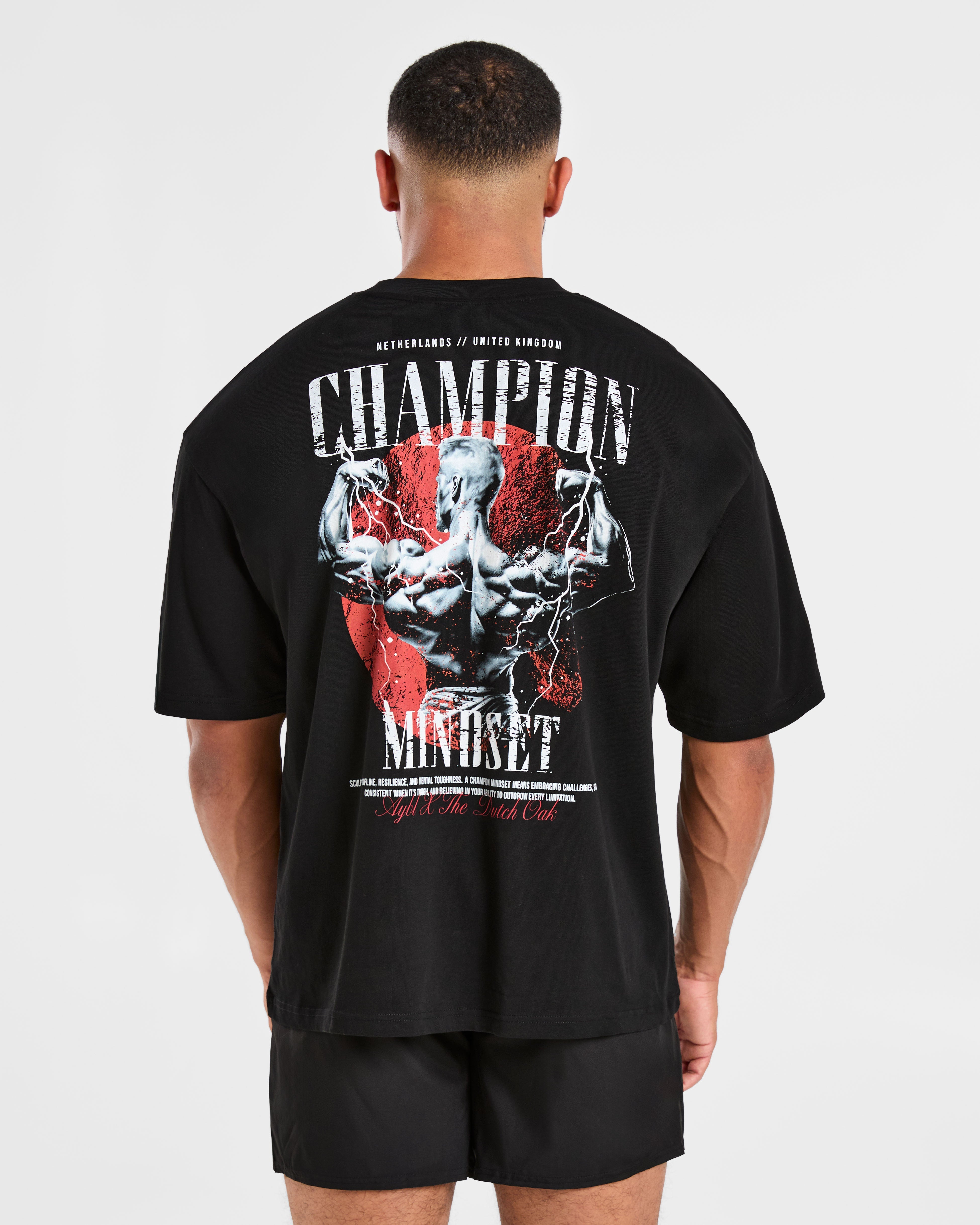 Wesley Vissers x Champion Mindset Oversized T Shirt - Noir