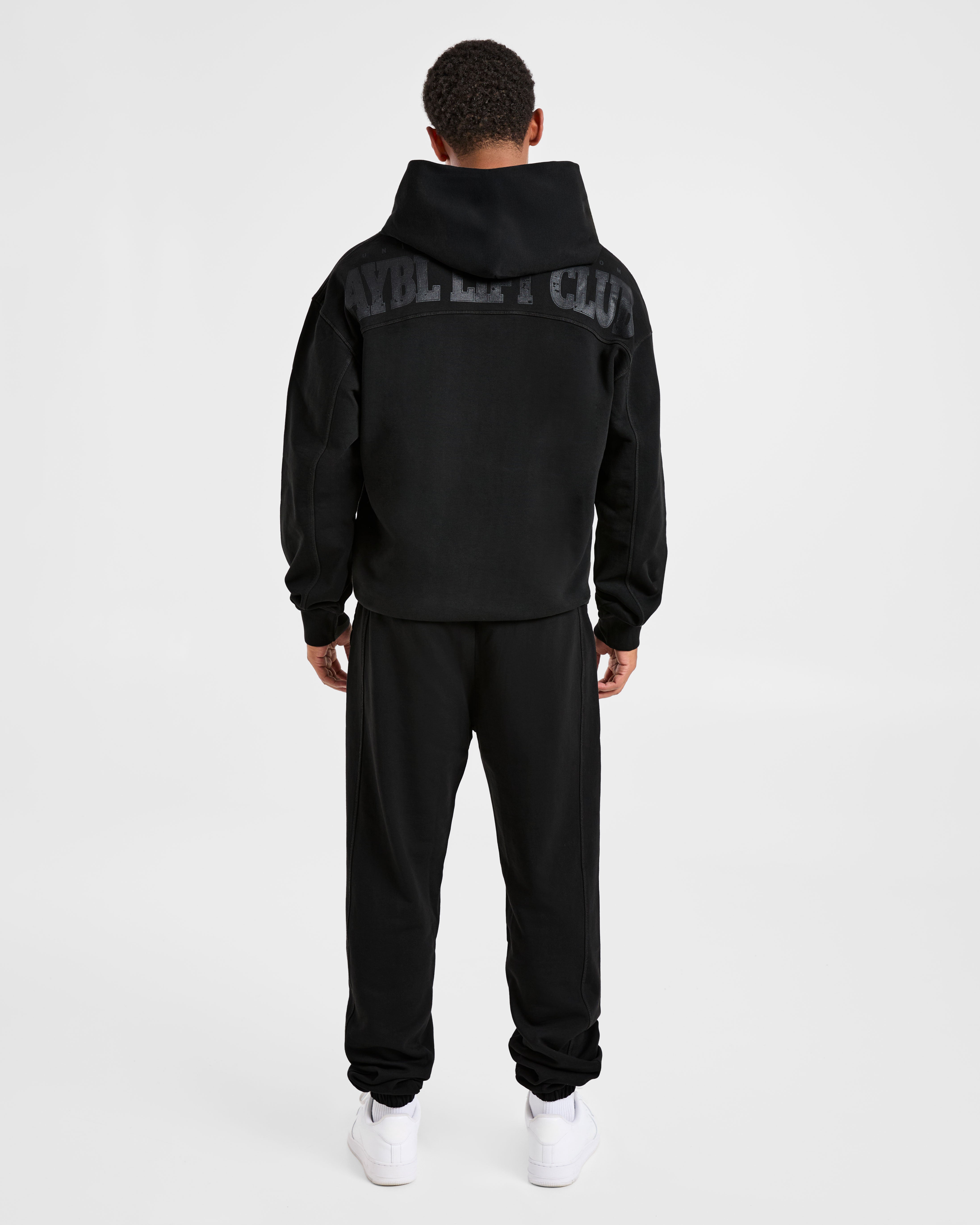 Lift Club Distressed Joggers - Noir/Charcoal