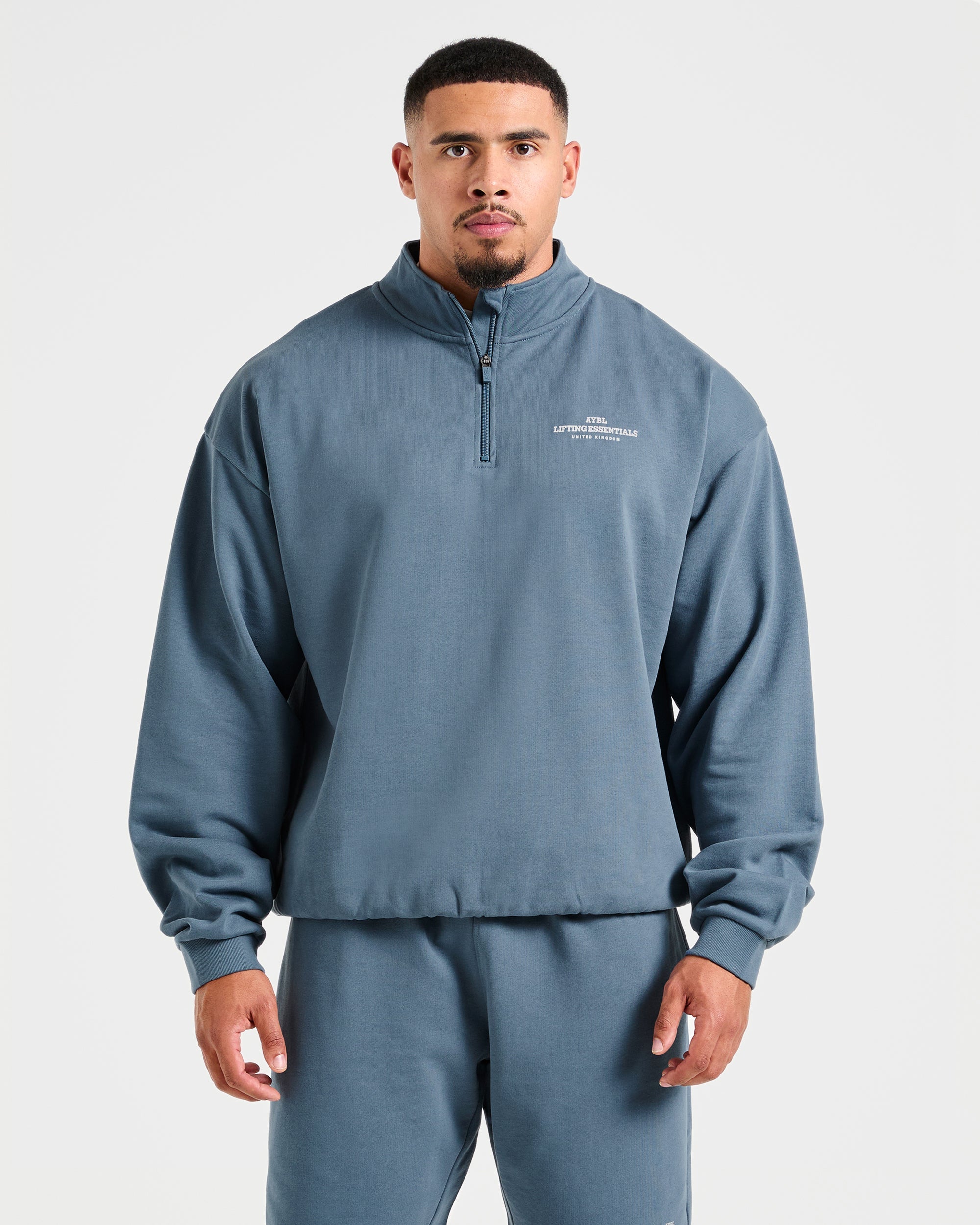 Apex Lifting Essentials 1/4 Zip Pullover - Titanium Bleu
