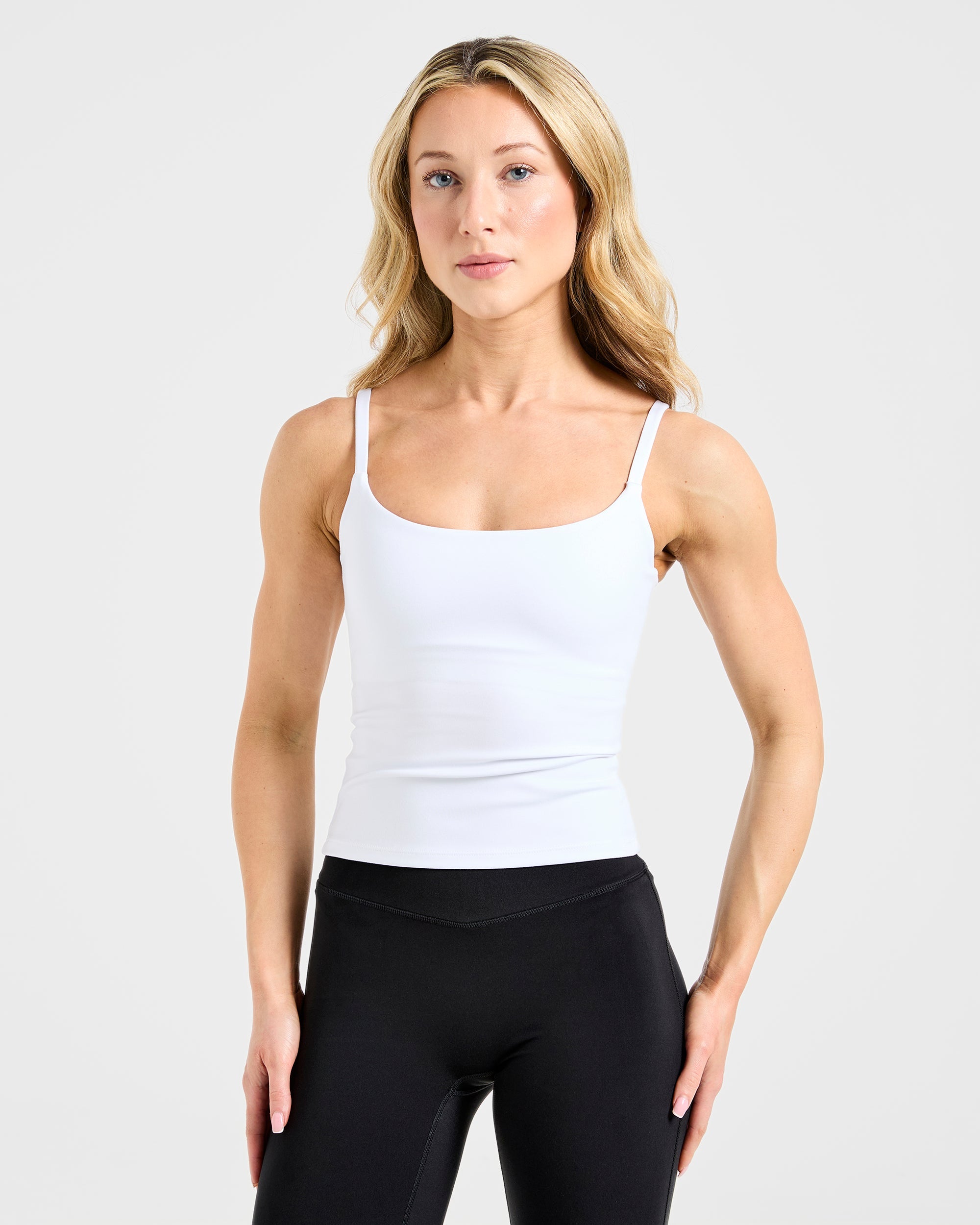 Essential Strappy Tank Top - Blanc