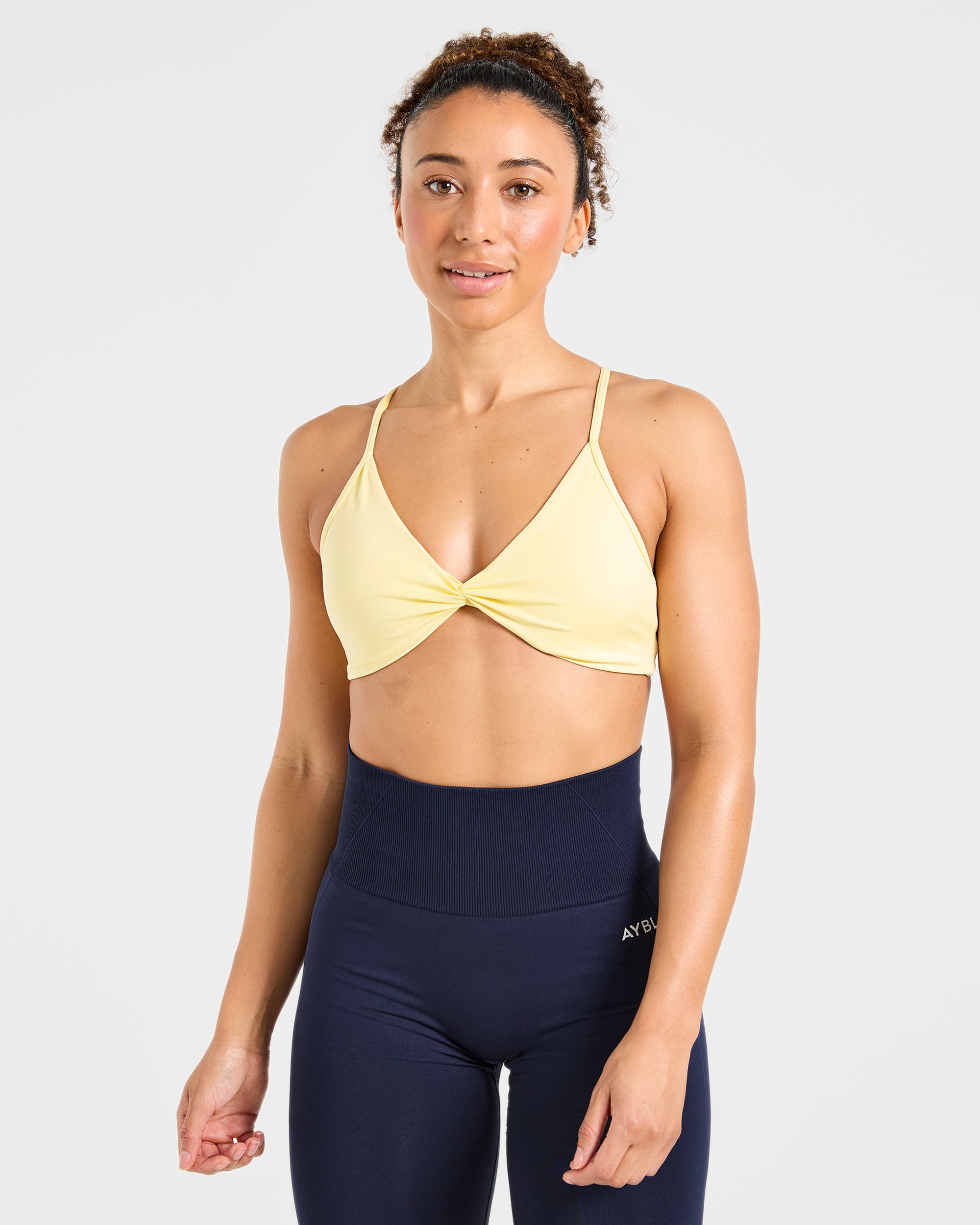 Essential Twist Crossback Sports Bra - Jaune