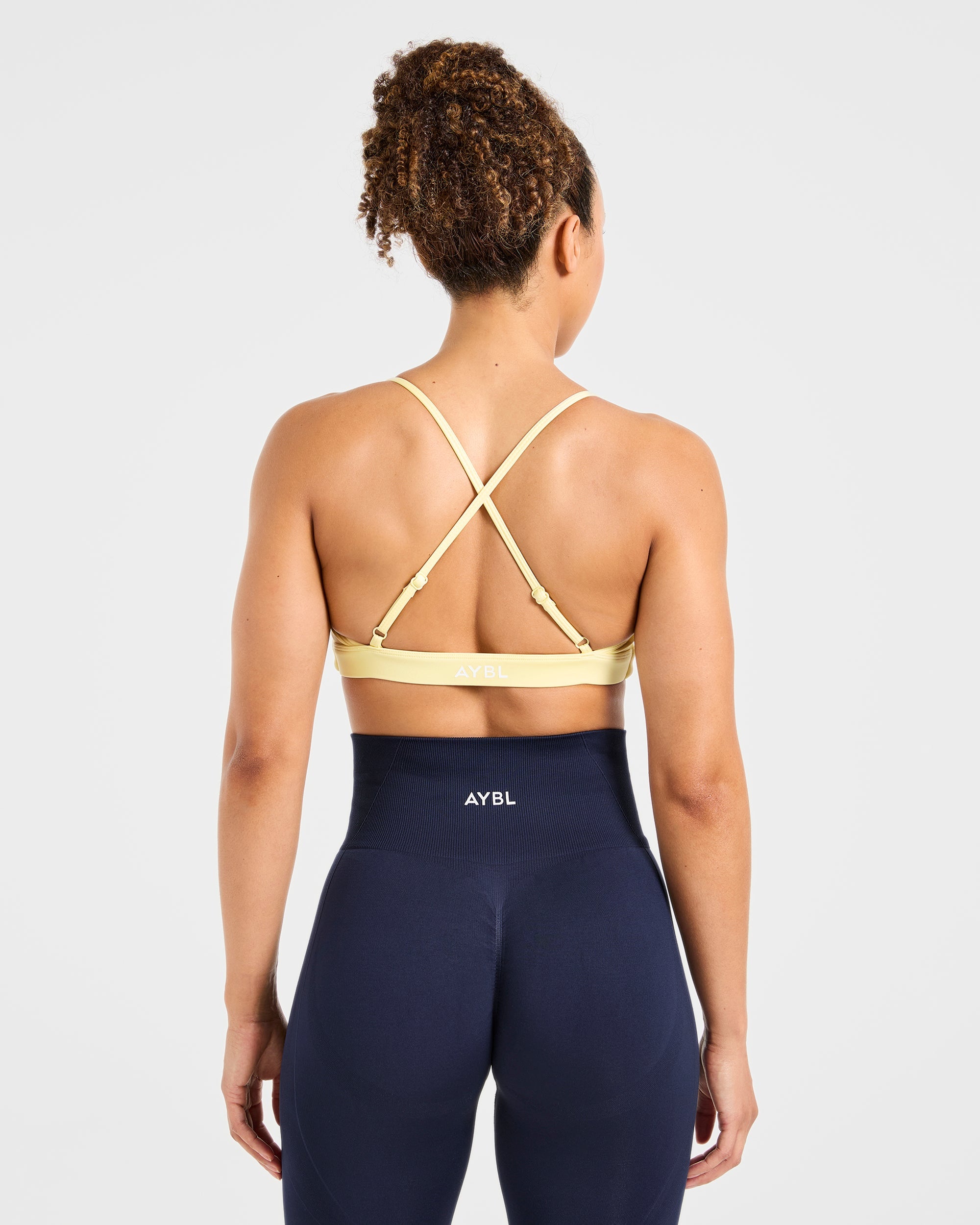 Essential Twist Crossback Sports Bra - Jaune