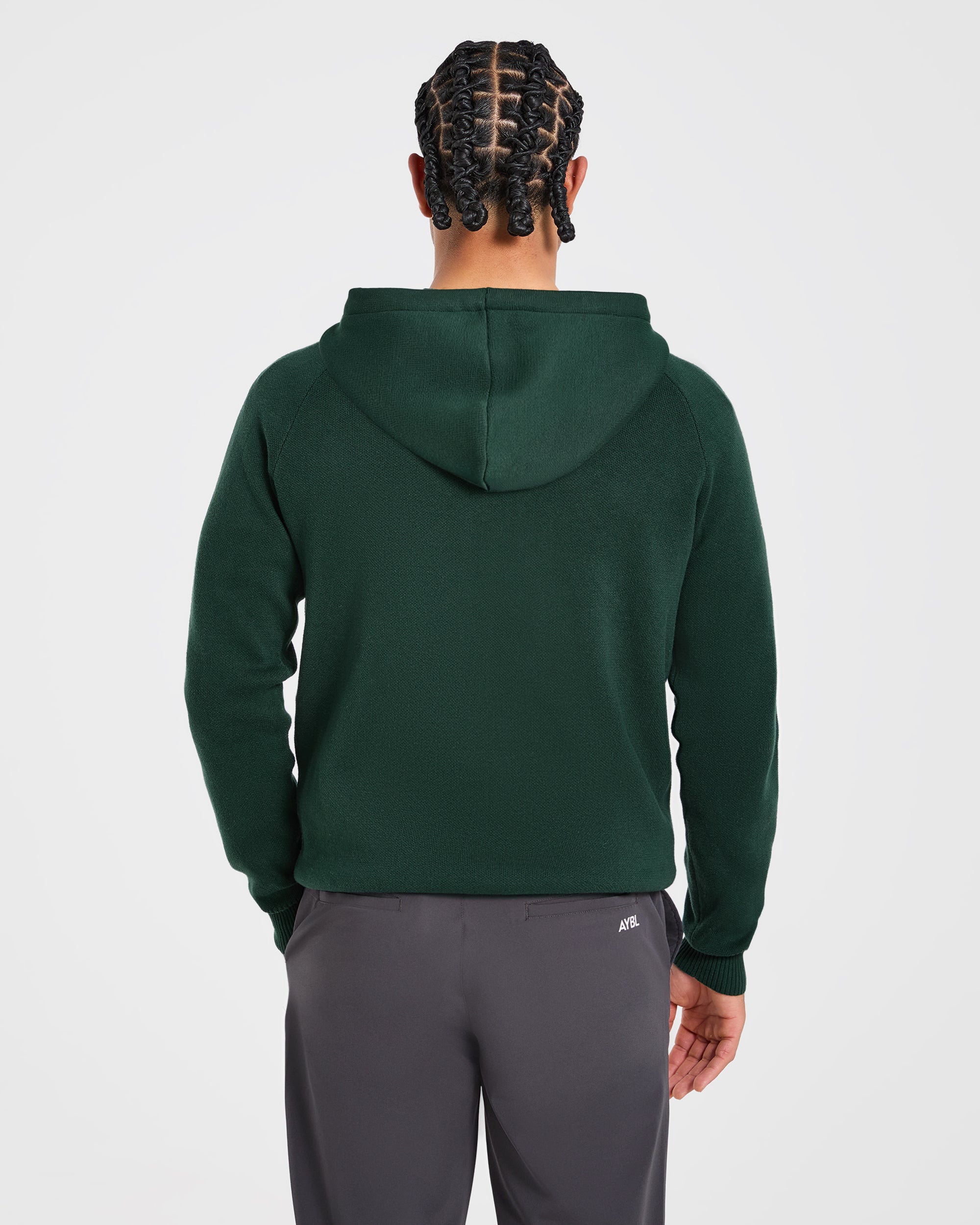 Golf Club Knitted Hoodie - Pine Vert