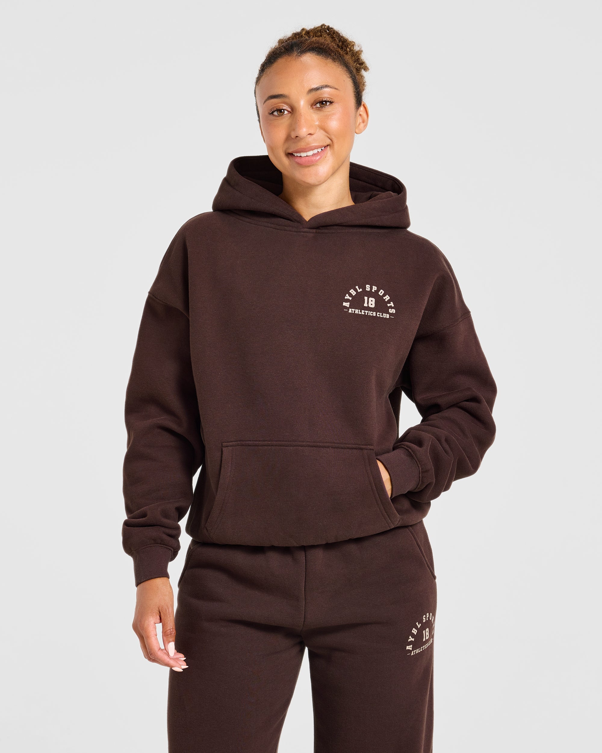 AYBL Sports 18 Oversized Hoodie - Cocoa Marron