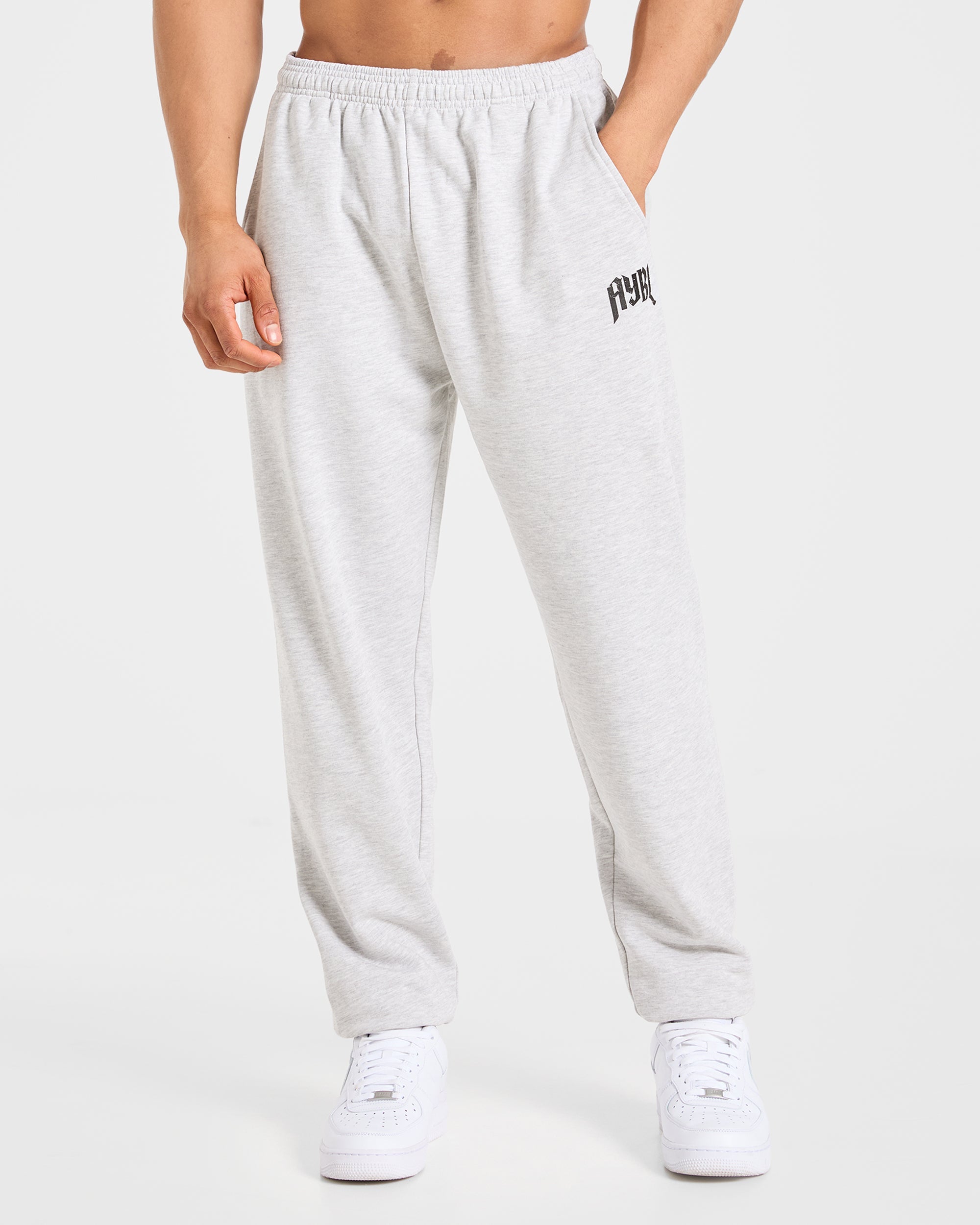 Heavy Lifting Gothic Oversized Joggers - Gris Marl