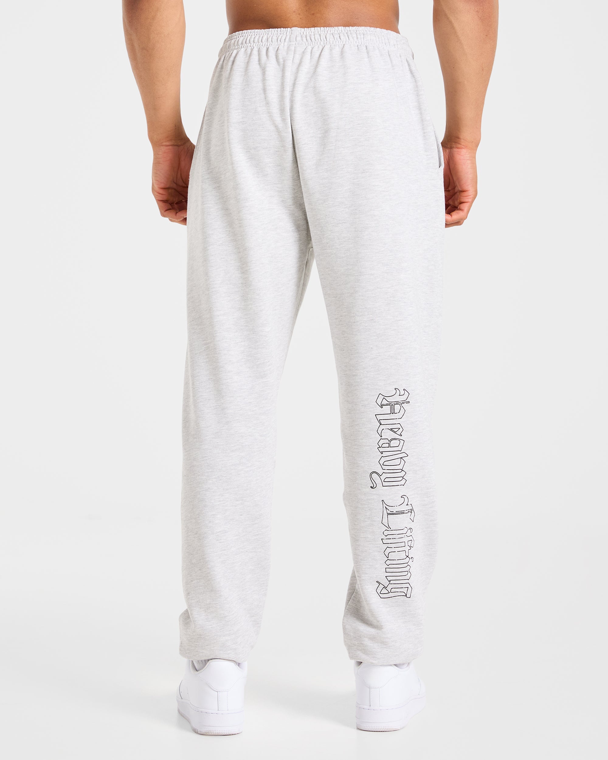 Heavy Lifting Gothic Oversized Joggers - Gris Marl